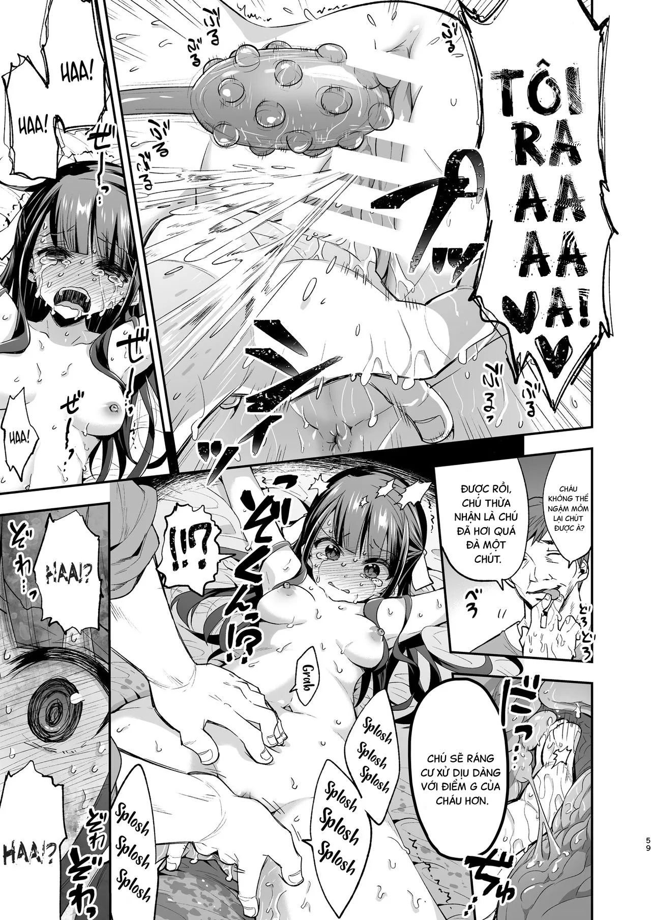 HentaiVN.net - Ảnh 57 - Ngày mà cô bé khó ở chịu thua ông chú xấu xa. [Fukan Shoujo ga Oji-san ni Maketa Hi] - Oneshot