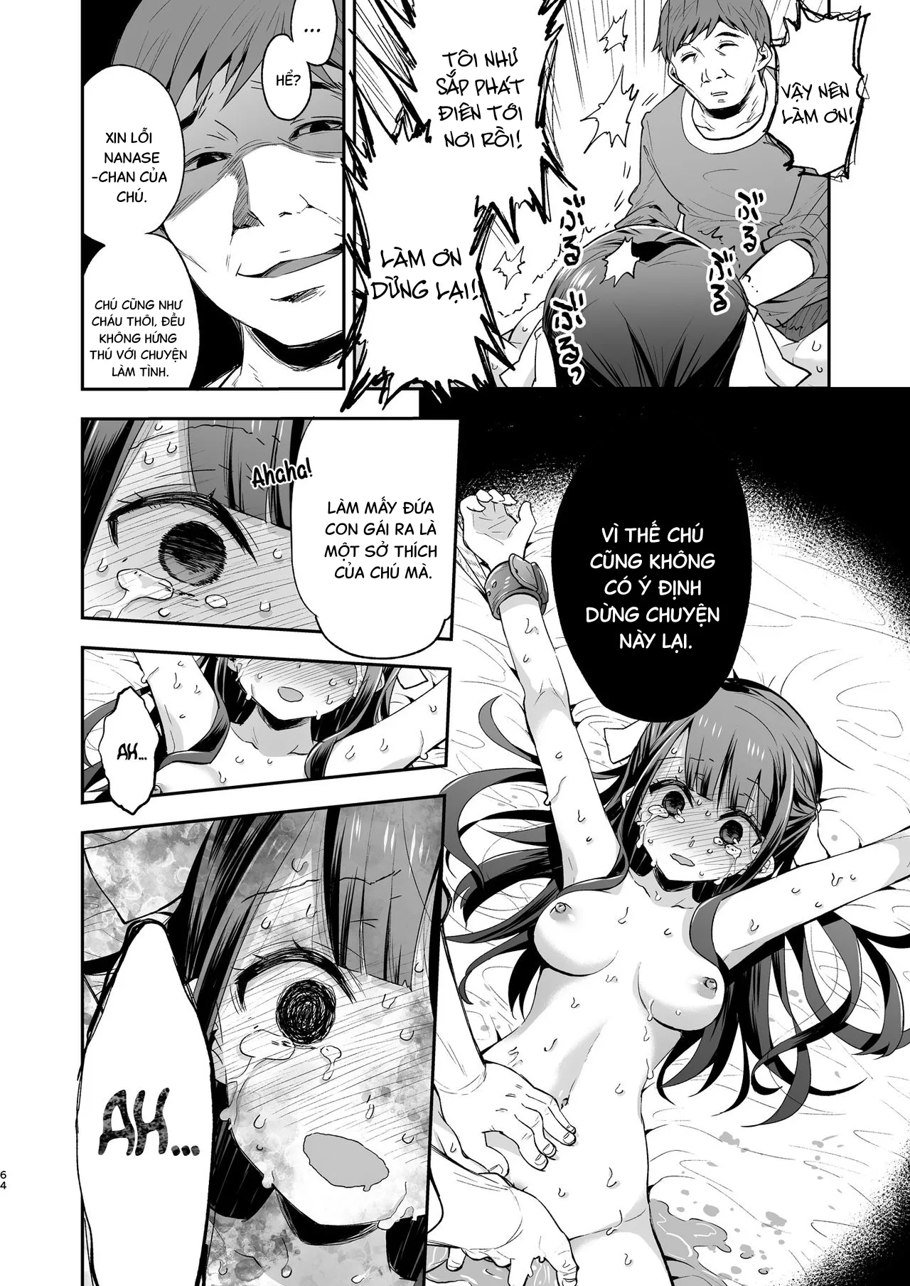 HentaiVN.net - Ảnh 62 - Ngày mà cô bé khó ở chịu thua ông chú xấu xa. [Fukan Shoujo ga Oji-san ni Maketa Hi] - Oneshot