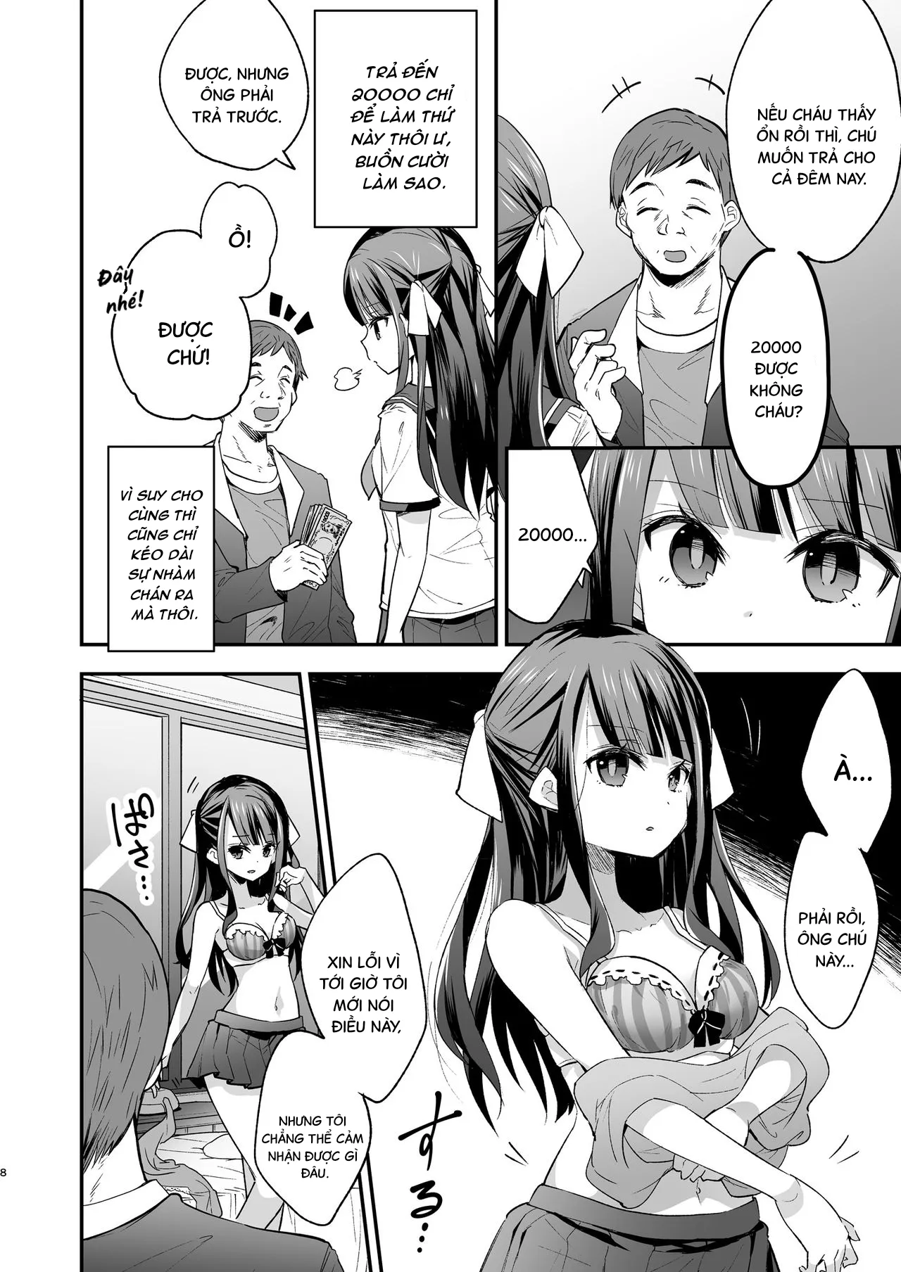 HentaiVN.net - Ảnh 8 - Ngày mà cô bé khó ở chịu thua ông chú xấu xa. [Fukan Shoujo ga Oji-san ni Maketa Hi] - Oneshot