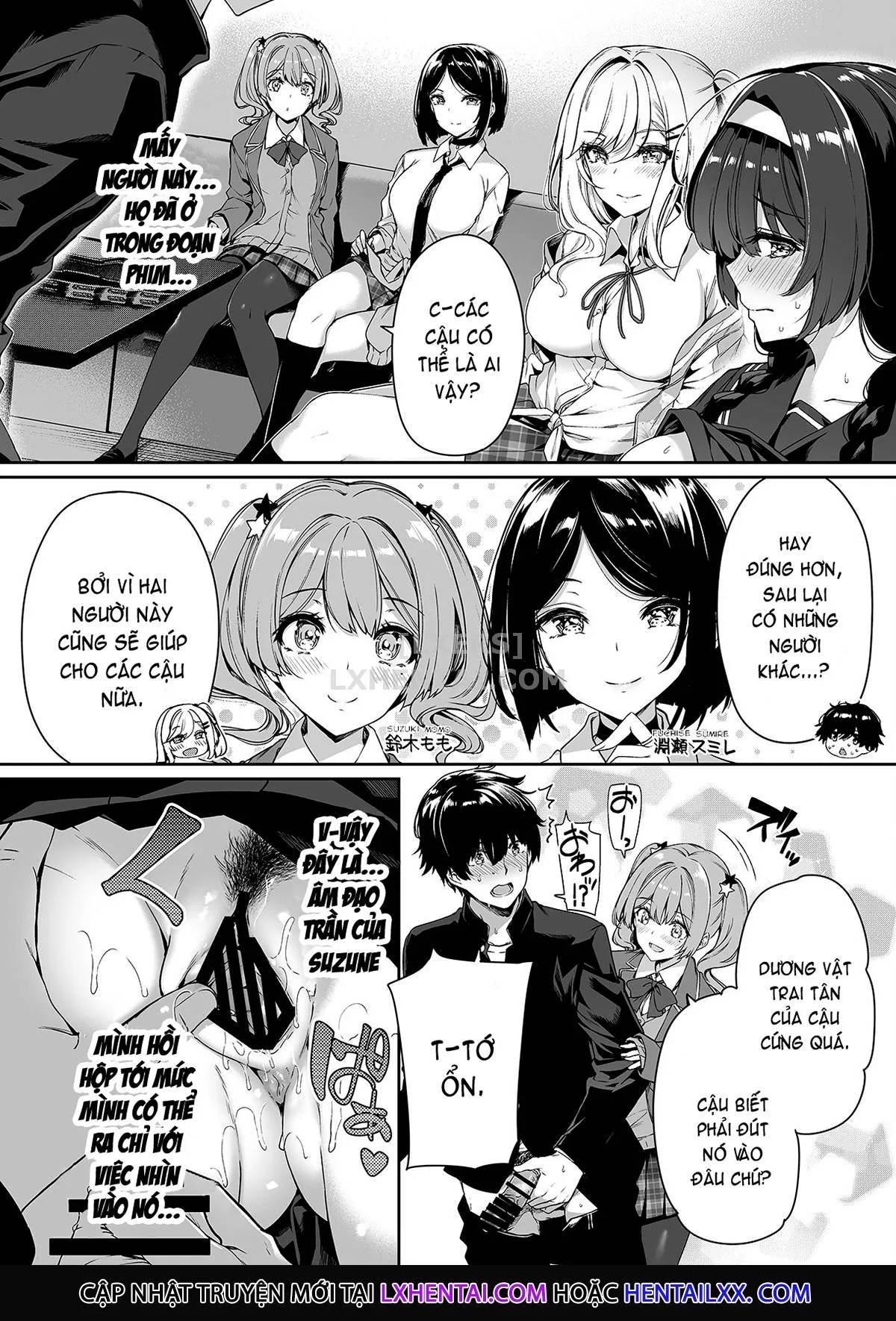 HentaiVN.net - Ảnh 17 - InCha Couple Ga You Gal-Tachi To SEX Training Suru Hanashi [陰キャカップルが陽ギャル達とSEXトレーニングする話] - Chap 1