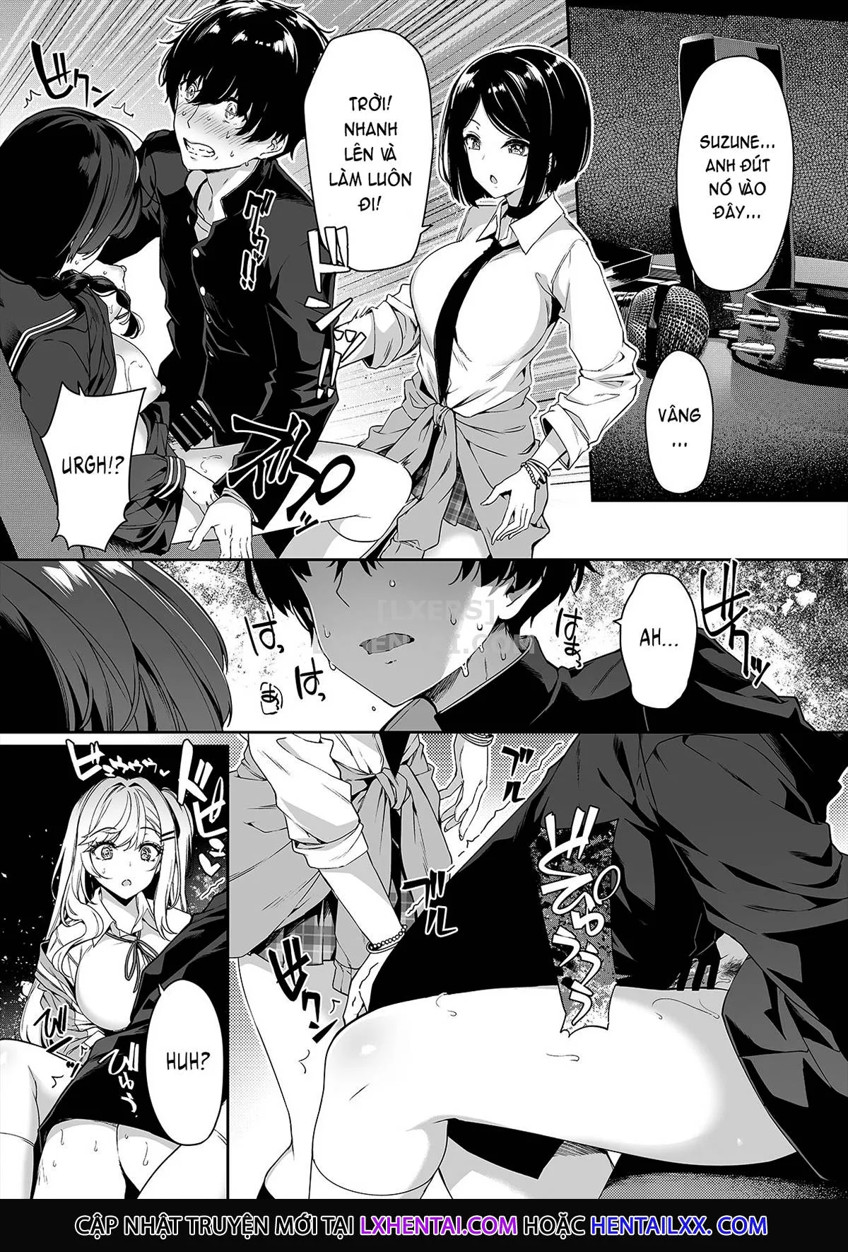 HentaiVN.net - Ảnh 18 - InCha Couple Ga You Gal-Tachi To SEX Training Suru Hanashi [陰キャカップルが陽ギャル達とSEXトレーニングする話] - Chap 1