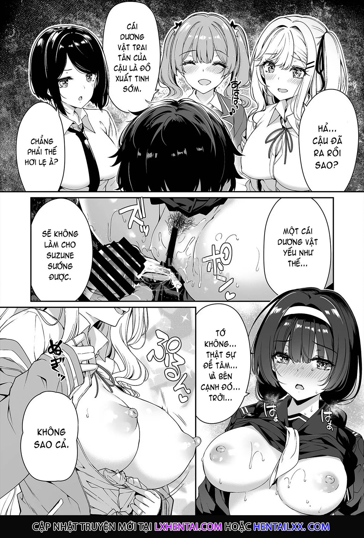 HentaiVN.net - Ảnh 19 - InCha Couple Ga You Gal-Tachi To SEX Training Suru Hanashi [陰キャカップルが陽ギャル達とSEXトレーニングする話] - Chap 1