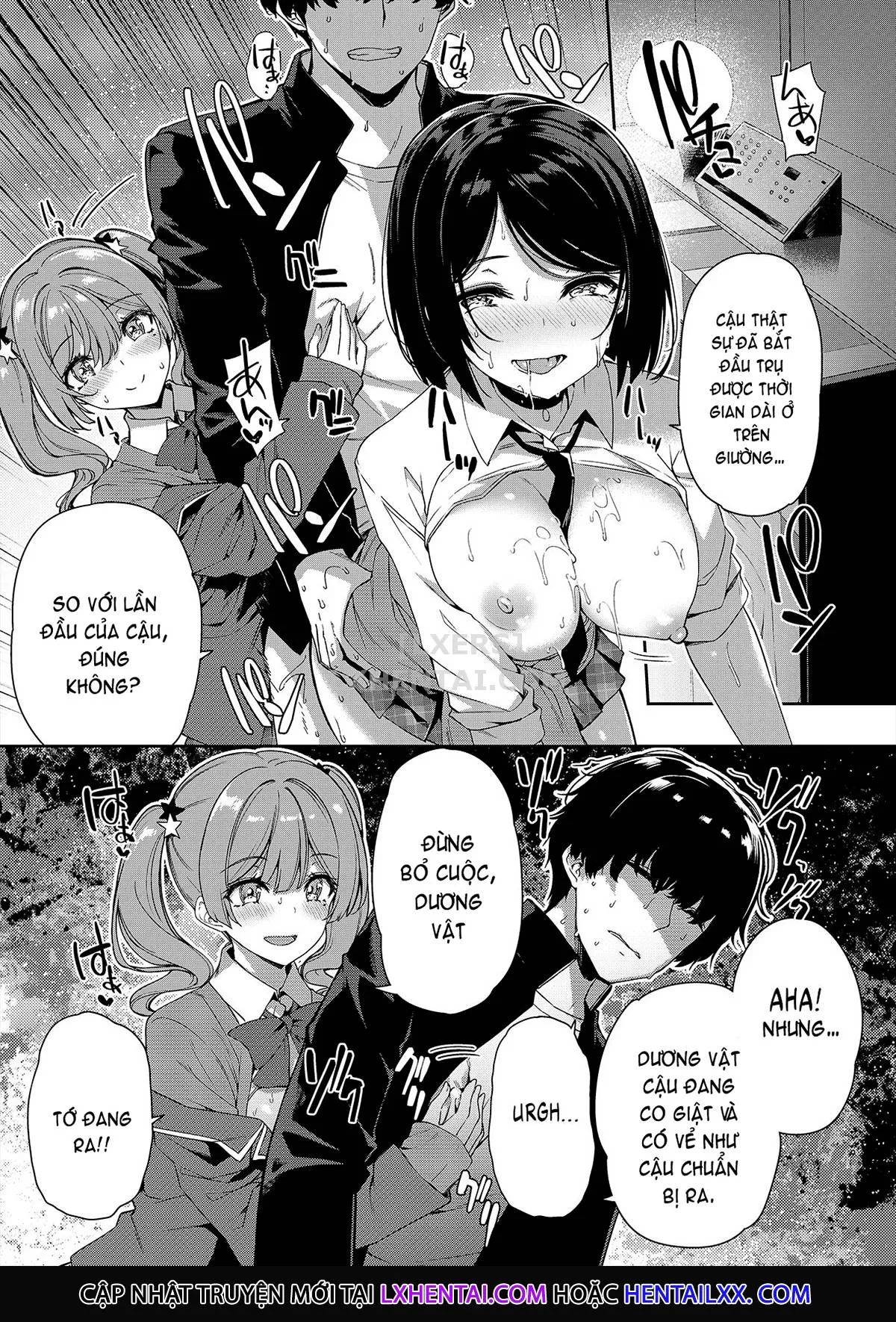 HentaiVN.net - Ảnh 28 - InCha Couple Ga You Gal-Tachi To SEX Training Suru Hanashi [陰キャカップルが陽ギャル達とSEXトレーニングする話] - Chap 1
