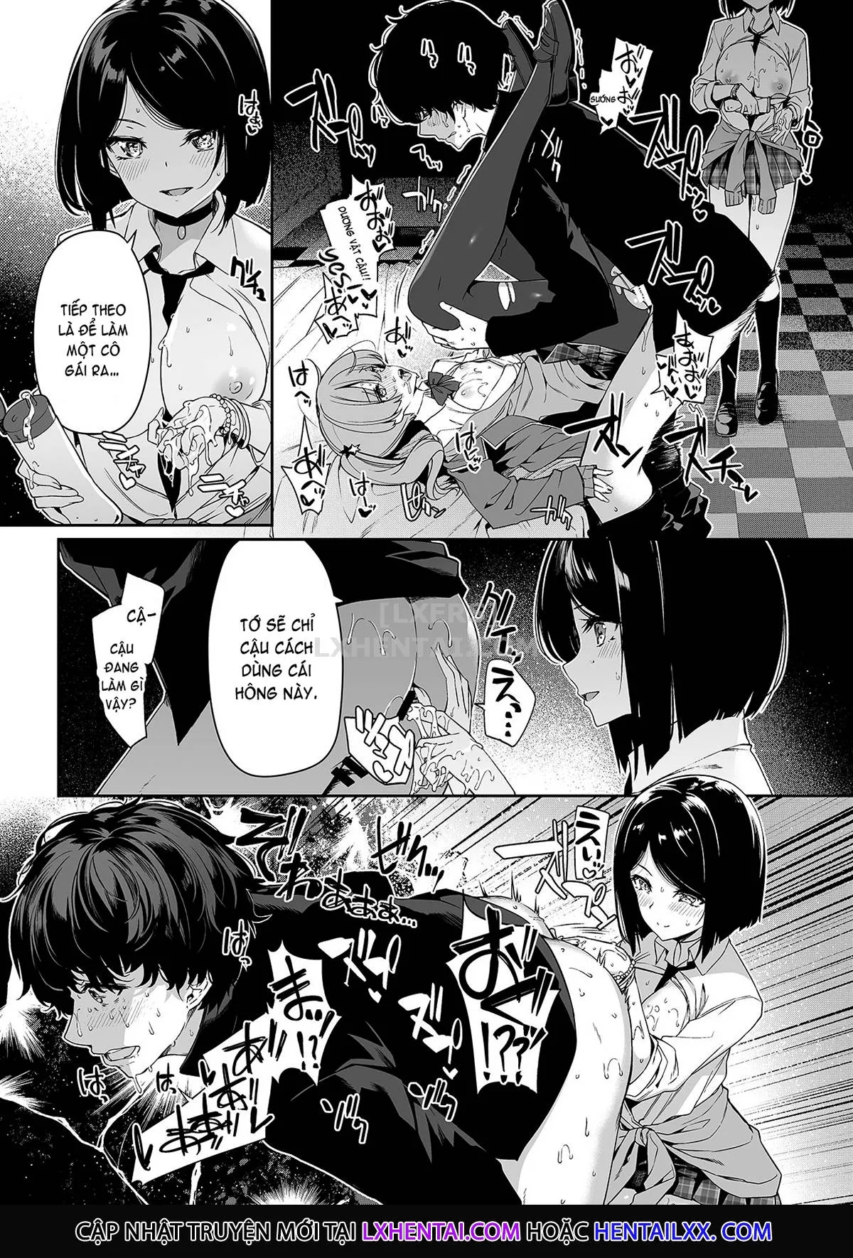 HentaiVN.net - Ảnh 33 - InCha Couple Ga You Gal-Tachi To SEX Training Suru Hanashi [陰キャカップルが陽ギャル達とSEXトレーニングする話] - Chap 1