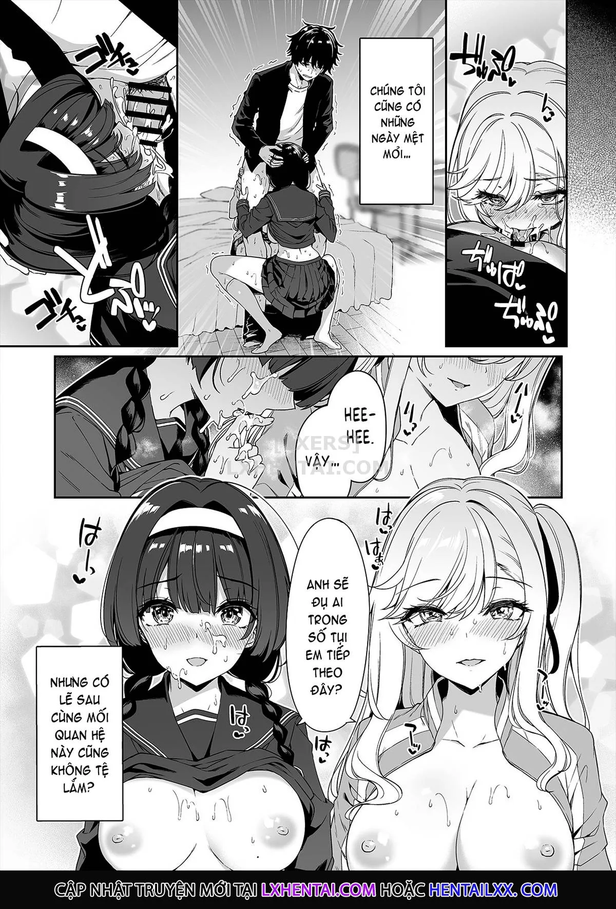 HentaiVN.net - Ảnh 45 - InCha Couple Ga You Gal-Tachi To SEX Training Suru Hanashi [陰キャカップルが陽ギャル達とSEXトレーニングする話] - Chap 1