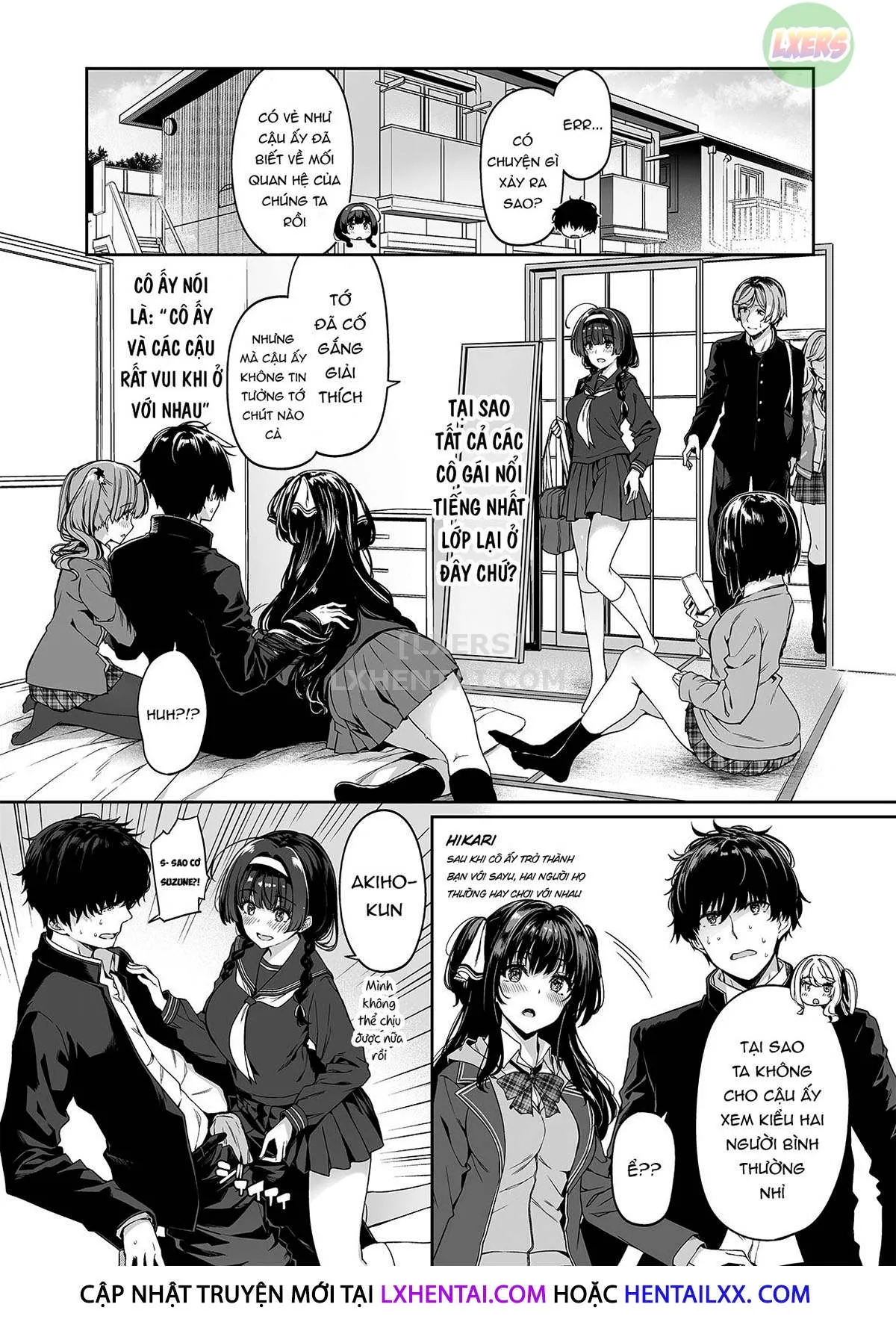 HentaiVN.net - Ảnh 24 - InCha Couple Ga You Gal-Tachi To SEX Training Suru Hanashi [陰キャカップルが陽ギャル達とSEXトレーニングする話] - Chap 2