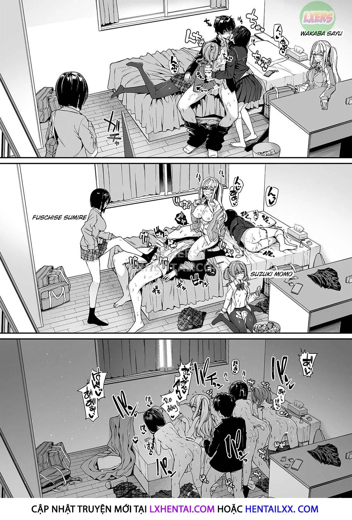 HentaiVN.net - Ảnh 7 - InCha Couple Ga You Gal-Tachi To SEX Training Suru Hanashi [陰キャカップルが陽ギャル達とSEXトレーニングする話] - Chap 2