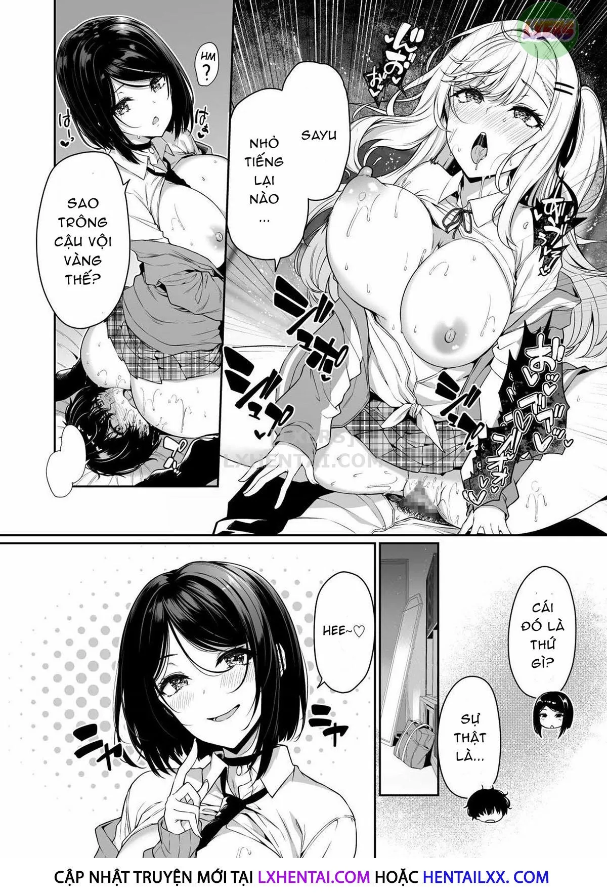 HentaiVN.net - Ảnh 21 - InCha Couple Ga You Gal-Tachi To SEX Training Suru Hanashi [陰キャカップルが陽ギャル達とSEXトレーニングする話] - Chap 3