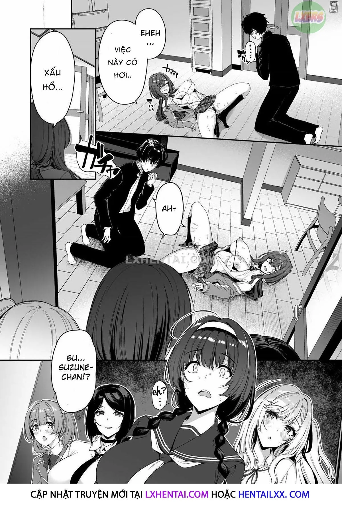 HentaiVN.net - Ảnh 35 - InCha Couple Ga You Gal-Tachi To SEX Training Suru Hanashi [陰キャカップルが陽ギャル達とSEXトレーニングする話] - Chap 3