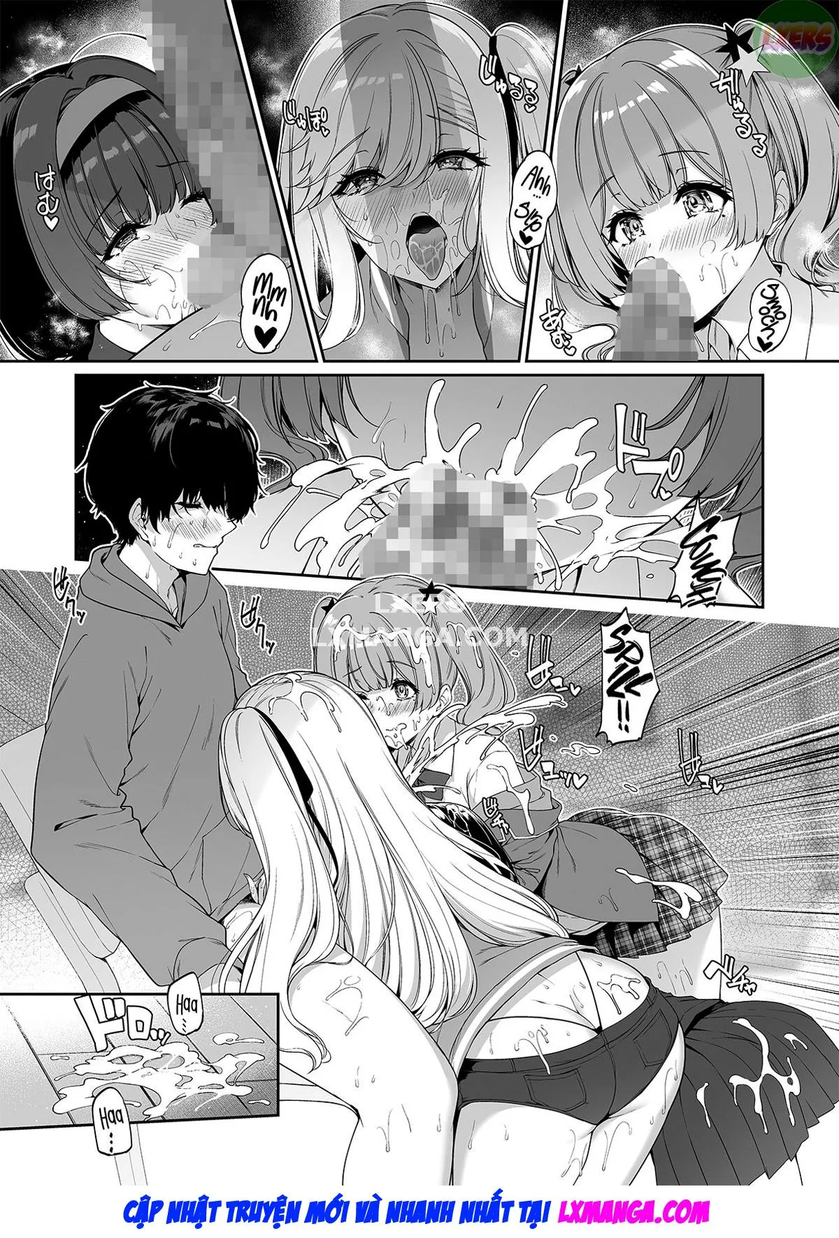 HentaiVN.net - Ảnh 46 - InCha Couple Ga You Gal-Tachi To SEX Training Suru Hanashi [陰キャカップルが陽ギャル達とSEXトレーニングする話] - Chap 4 - [END]