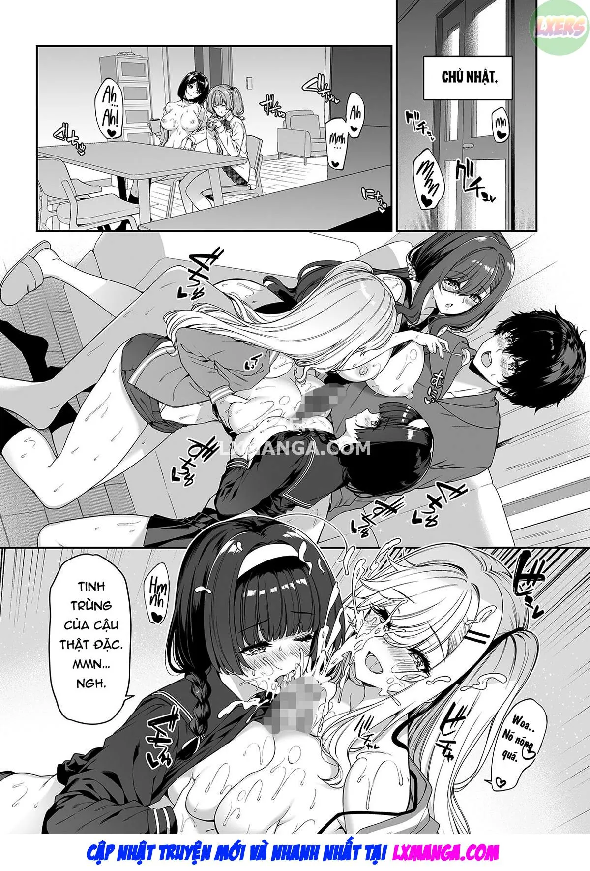 HentaiVN.net - Ảnh 48 - InCha Couple Ga You Gal-Tachi To SEX Training Suru Hanashi [陰キャカップルが陽ギャル達とSEXトレーニングする話] - Chap 4 - [END]