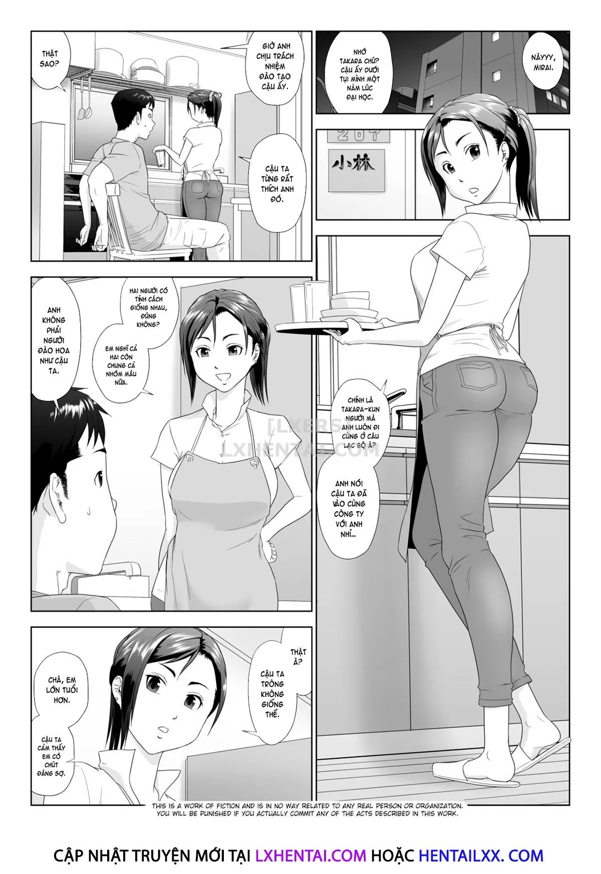 HentaiVN.net - Ảnh 7 - Taninbou ni Aegu Tsuma [A Wife Moaning To Another Man's Cock] - Chap 1
