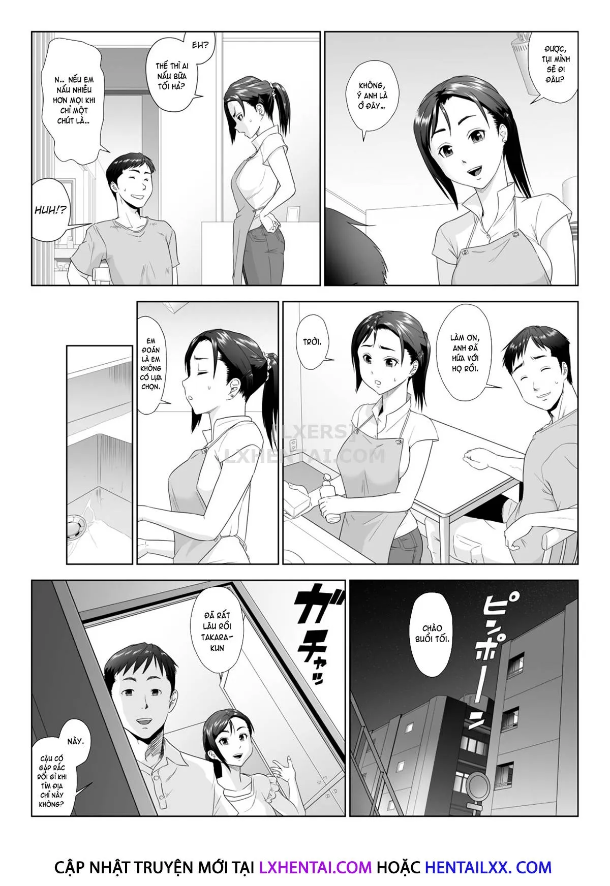 HentaiVN.net - Ảnh 9 - Taninbou ni Aegu Tsuma [A Wife Moaning To Another Man's Cock] - Chap 1