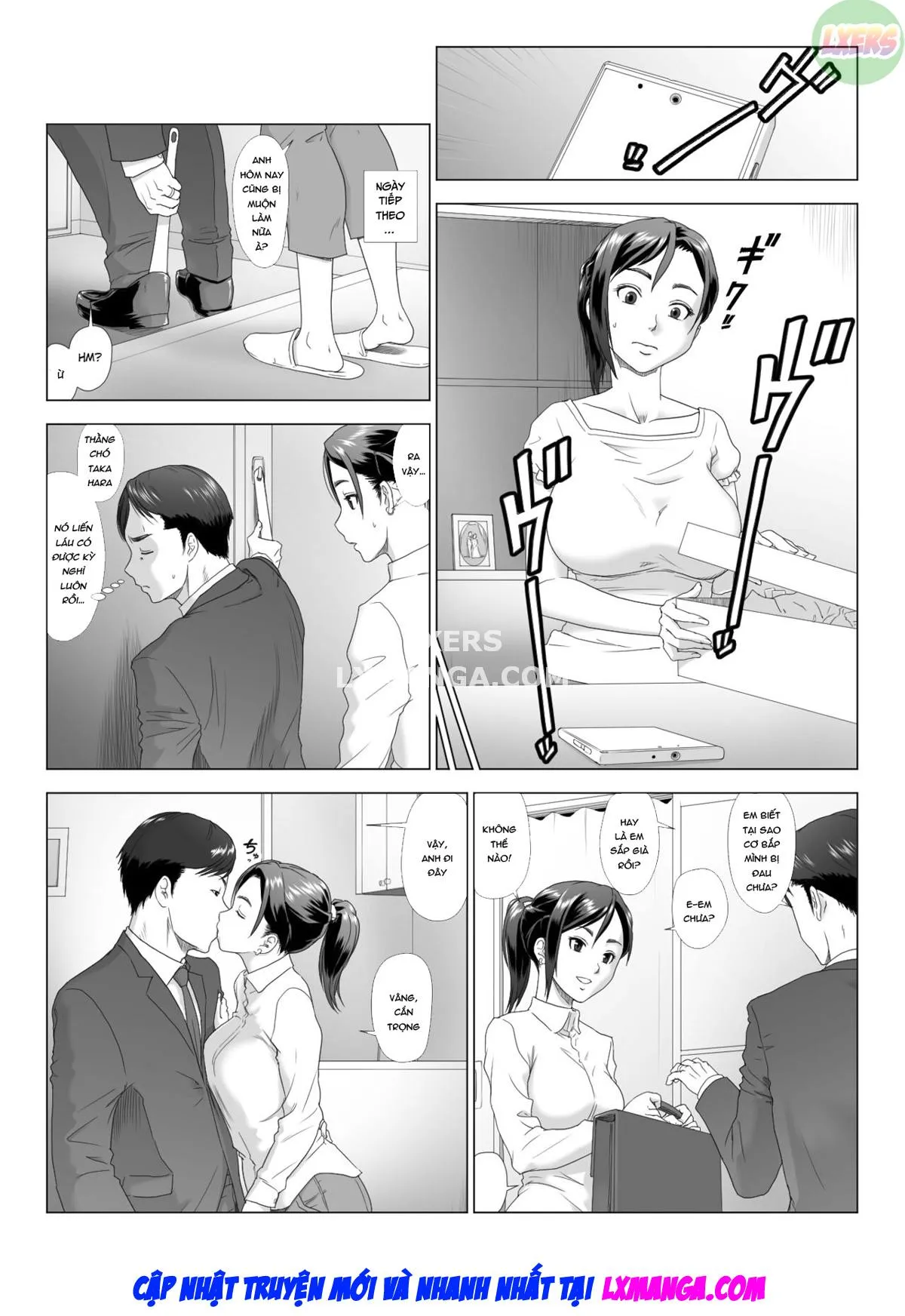 HentaiVN.net - Ảnh 20 - Taninbou ni Aegu Tsuma [A Wife Moaning To Another Man's Cock] - Chap 3