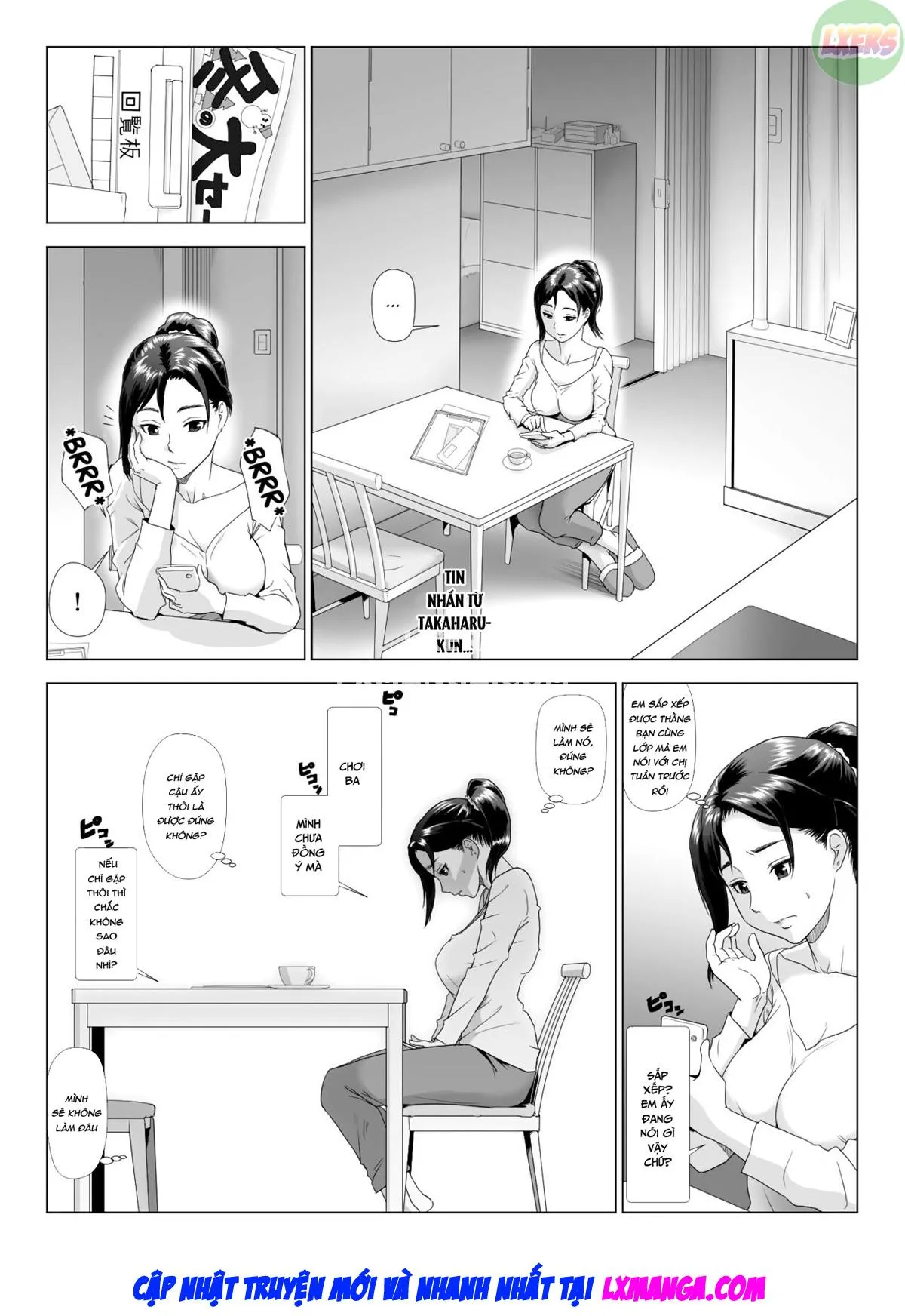 HentaiVN.net - Ảnh 10 - Taninbou ni Aegu Tsuma [A Wife Moaning To Another Man's Cock] - Chap 4 - [END]
