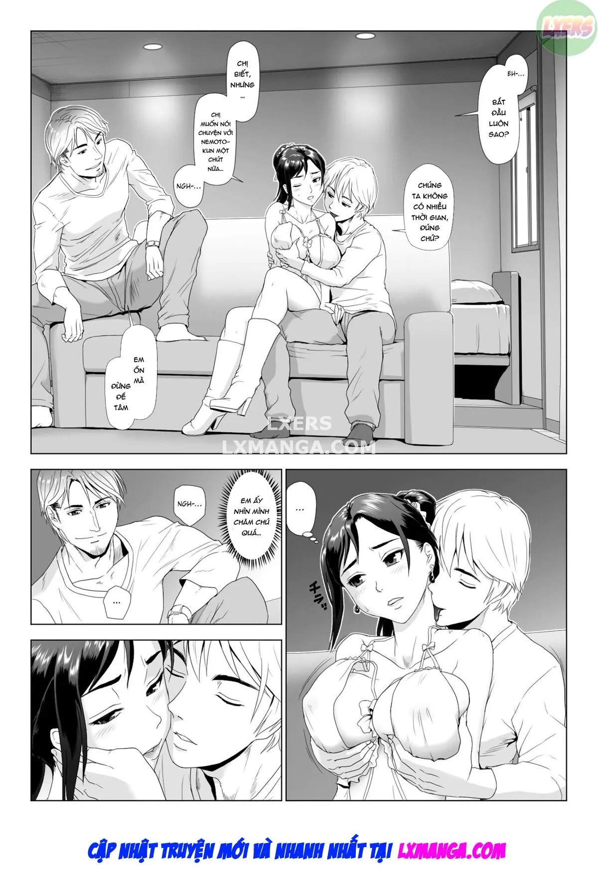 HentaiVN.net - Ảnh 20 - Taninbou ni Aegu Tsuma [A Wife Moaning To Another Man's Cock] - Chap 4 - [END]