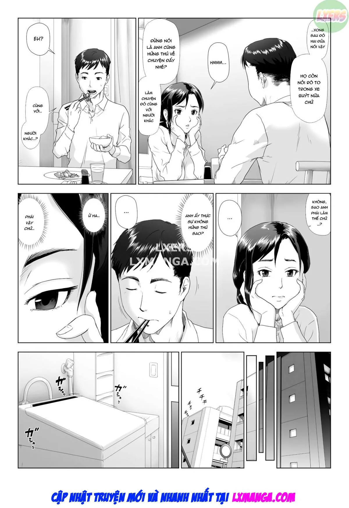 HentaiVN.net - Ảnh 9 - Taninbou ni Aegu Tsuma [A Wife Moaning To Another Man's Cock] - Chap 4 - [END]