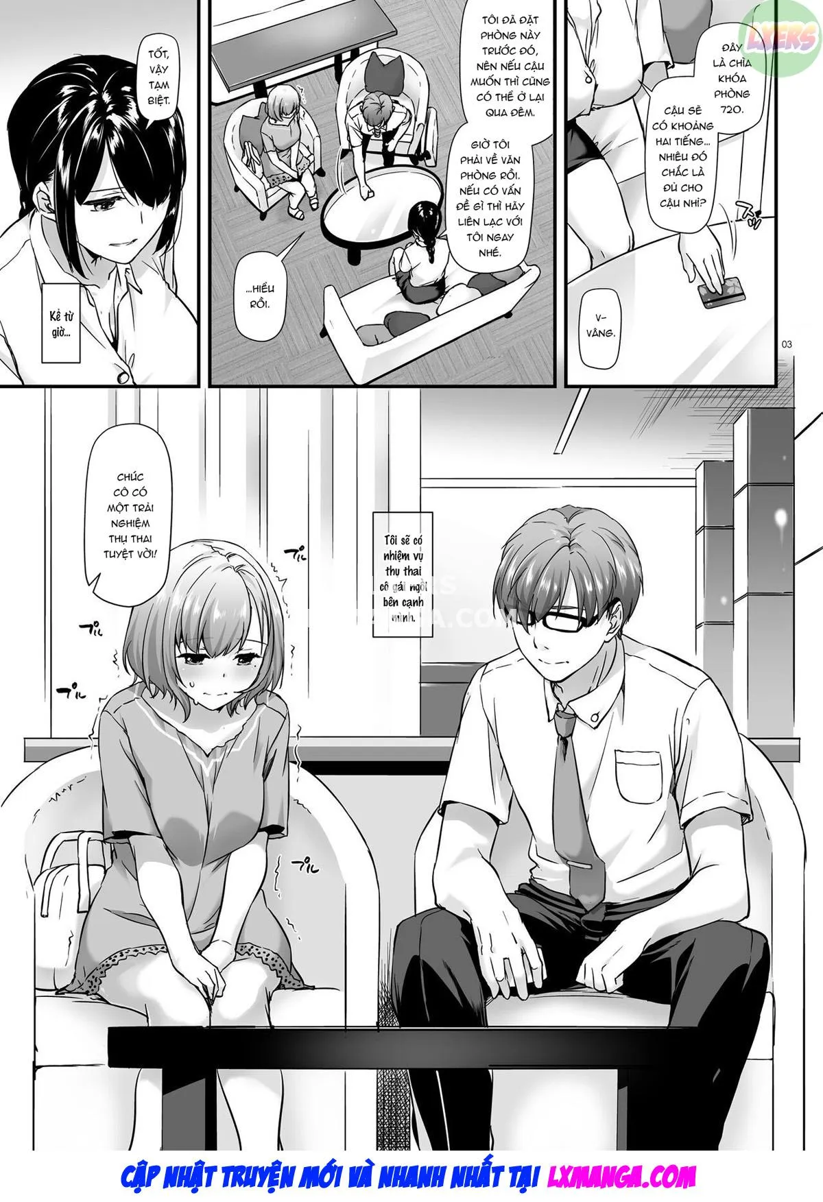 HentaiVN.net - Ảnh 7 - Pregnancy Officer DLO-16 [Haramaseya DLO-16] - Chap 1