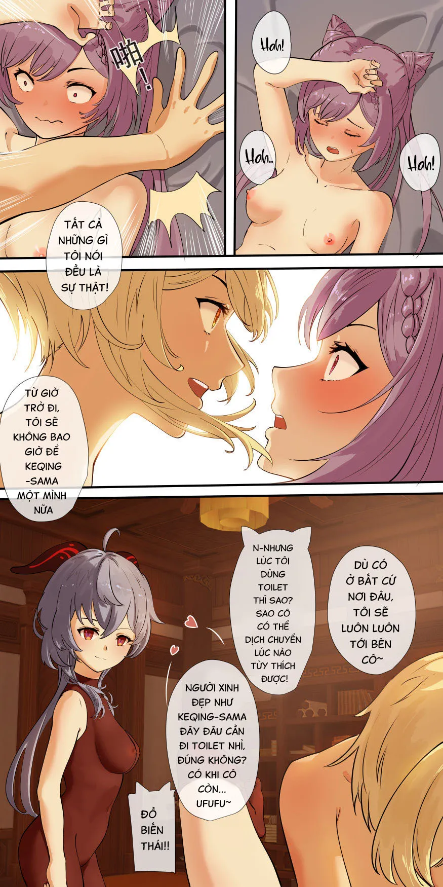 HentaiVN.net - Ảnh 12 - Món Quà Của Thất Tinh (Genshin Impact) [原神同人——刻晴篇] - Chap 3