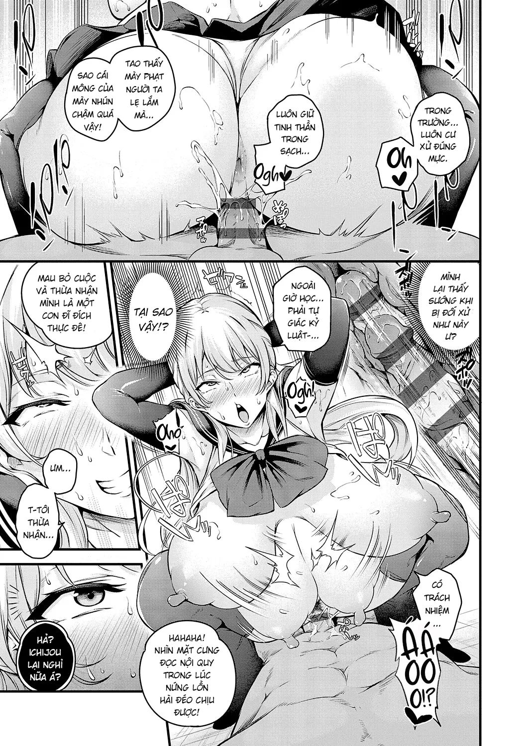 HentaiVN.net - Ảnh 22 - Trừng trị trưởng ban kỷ luật Ichijou [風紀委員 一條的敗北] - Oneshot