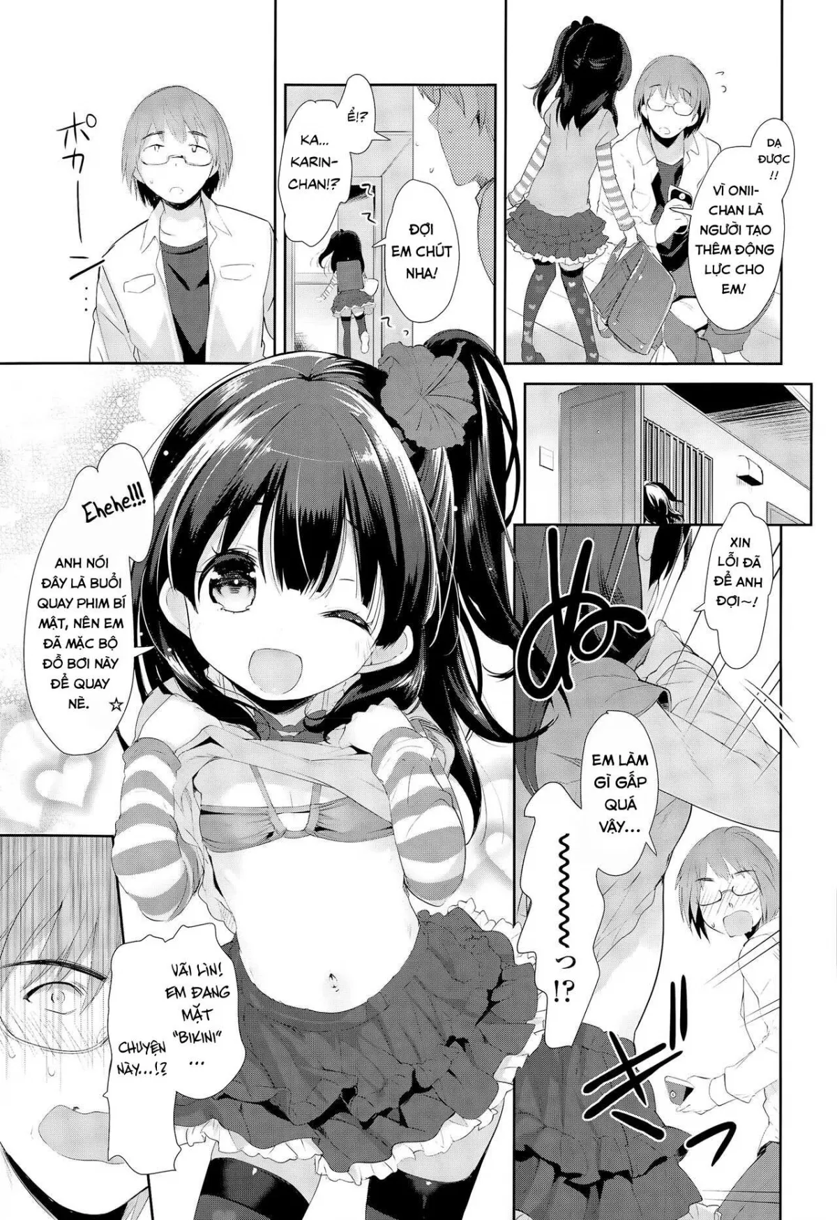 HentaiVN.net - Ảnh 7 - Tôi may mắn được húp bé loli idol nhà kế bên. [Akogare no JS Jyunia Aidoru, Jitsu ha Otonari ni Sundemashit ; Turns out, My Favorite Elementary School Idol Lives near me] - Oneshot