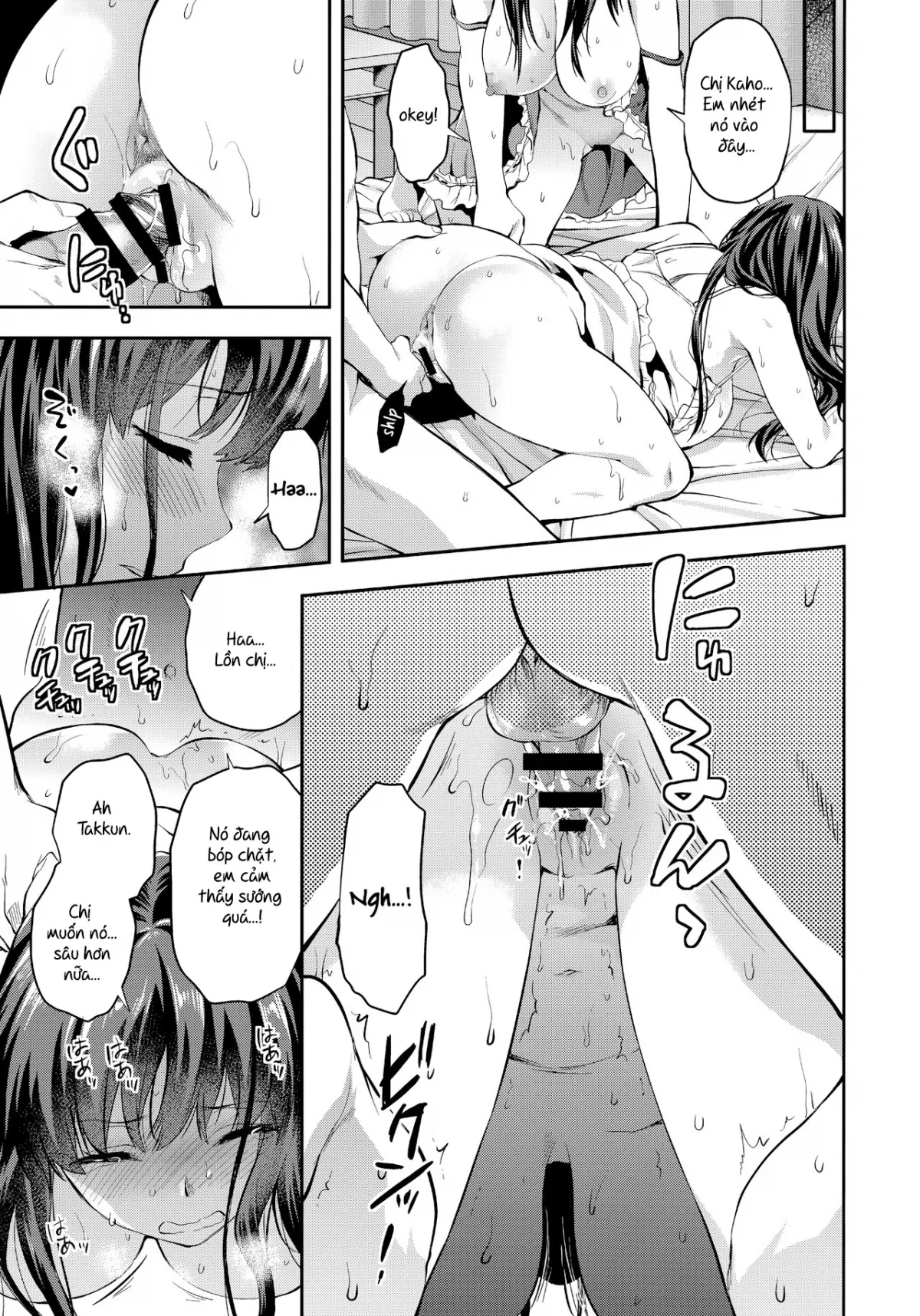 HentaiVN.net - Ảnh 19 - Chị em sinh đôi [Twin Sisters; Futago Ane] - Chap 4
