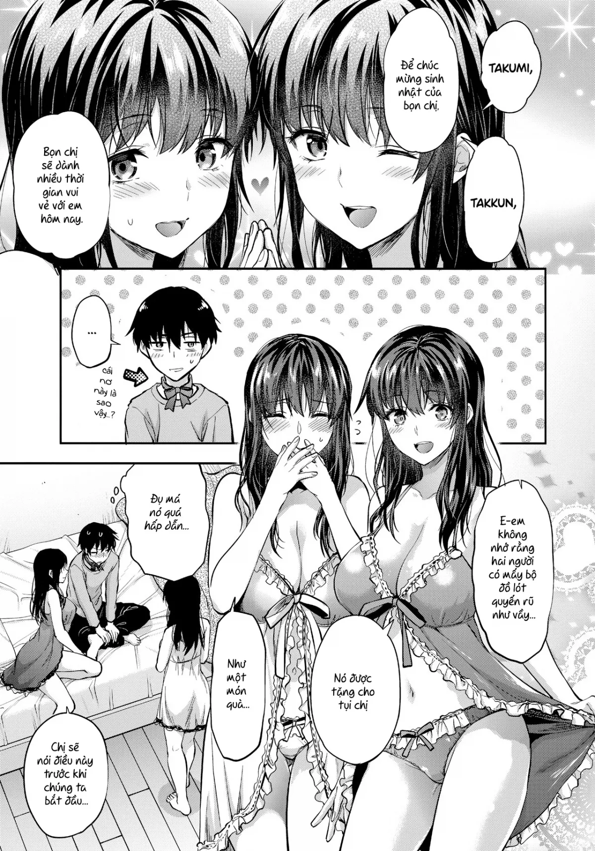 HentaiVN.net - Ảnh 3 - Chị em sinh đôi [Twin Sisters; Futago Ane] - Chap 4