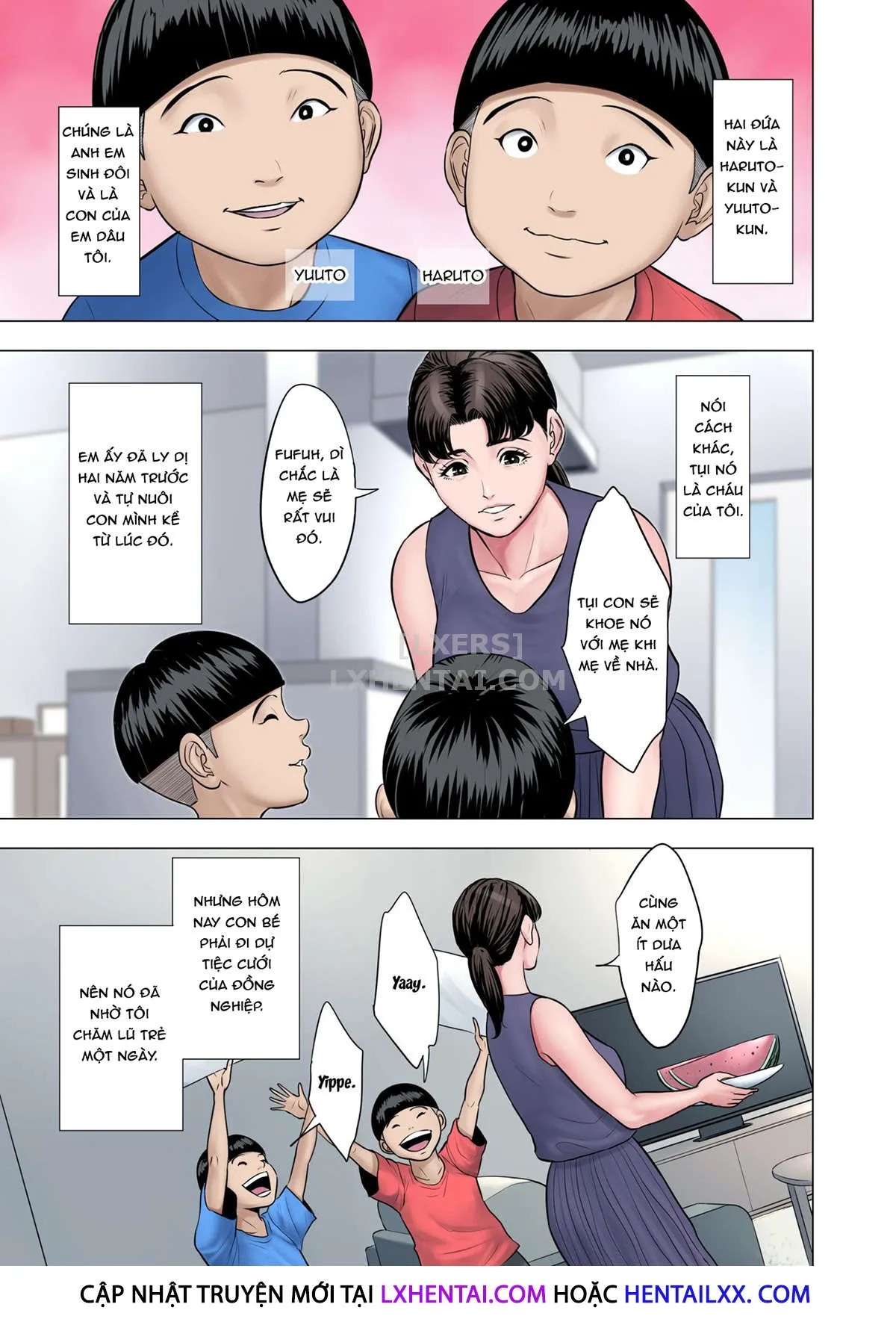 HentaiVN.net - Ảnh 6 - Futago no Oi no Oba Koukou [双子の甥のおば孝行] - Oneshot