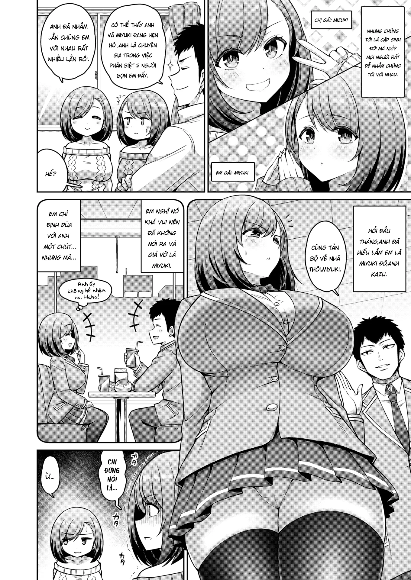 HentaiVN.net - Ảnh 3 - phân biệt cặp song sinh [Compare ❤ Twins] - Oneshot