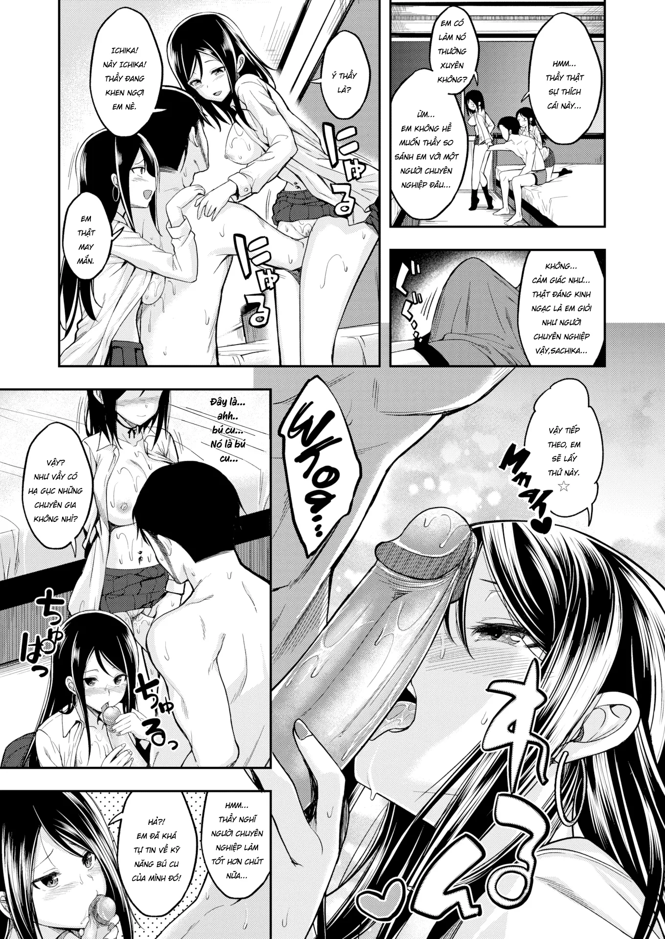 HentaiVN.net - Ảnh 10 - Đụ Hai Em Học Trò Xinh Tươi [Twins Strike!!] - Oneshot