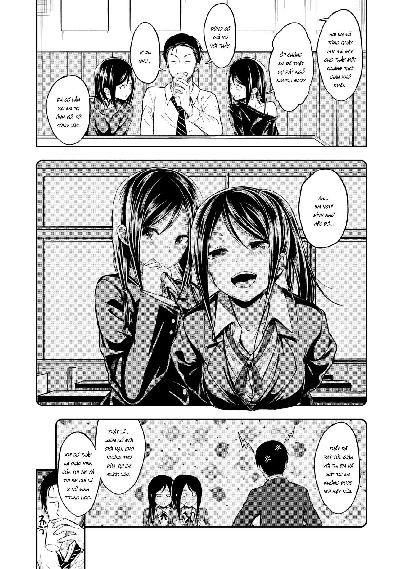 HentaiVN.net - Ảnh 3 - Đụ Hai Em Học Trò Xinh Tươi [Twins Strike!!] - Oneshot