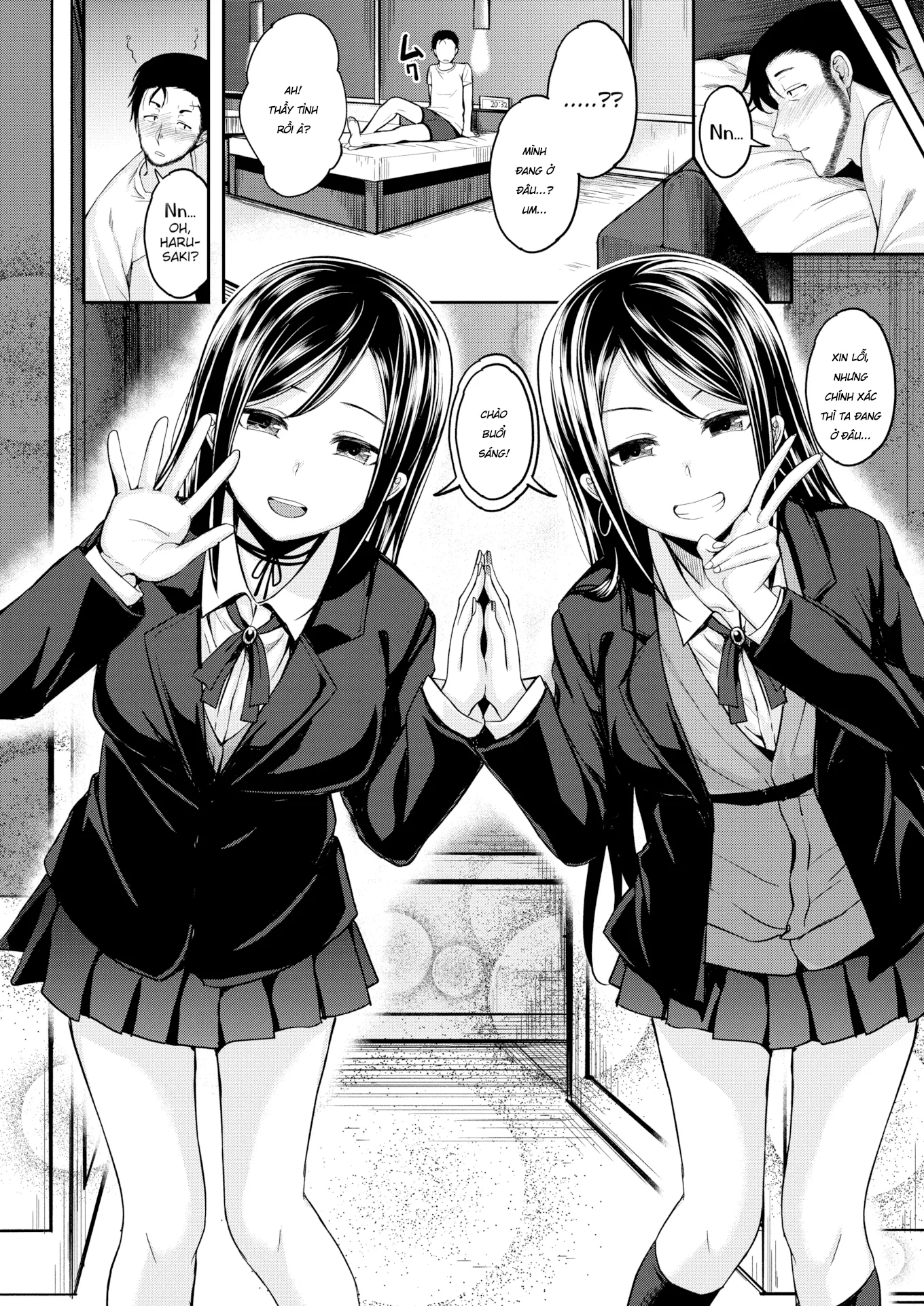 HentaiVN.net - Ảnh 5 - Đụ Hai Em Học Trò Xinh Tươi [Twins Strike!!] - Oneshot