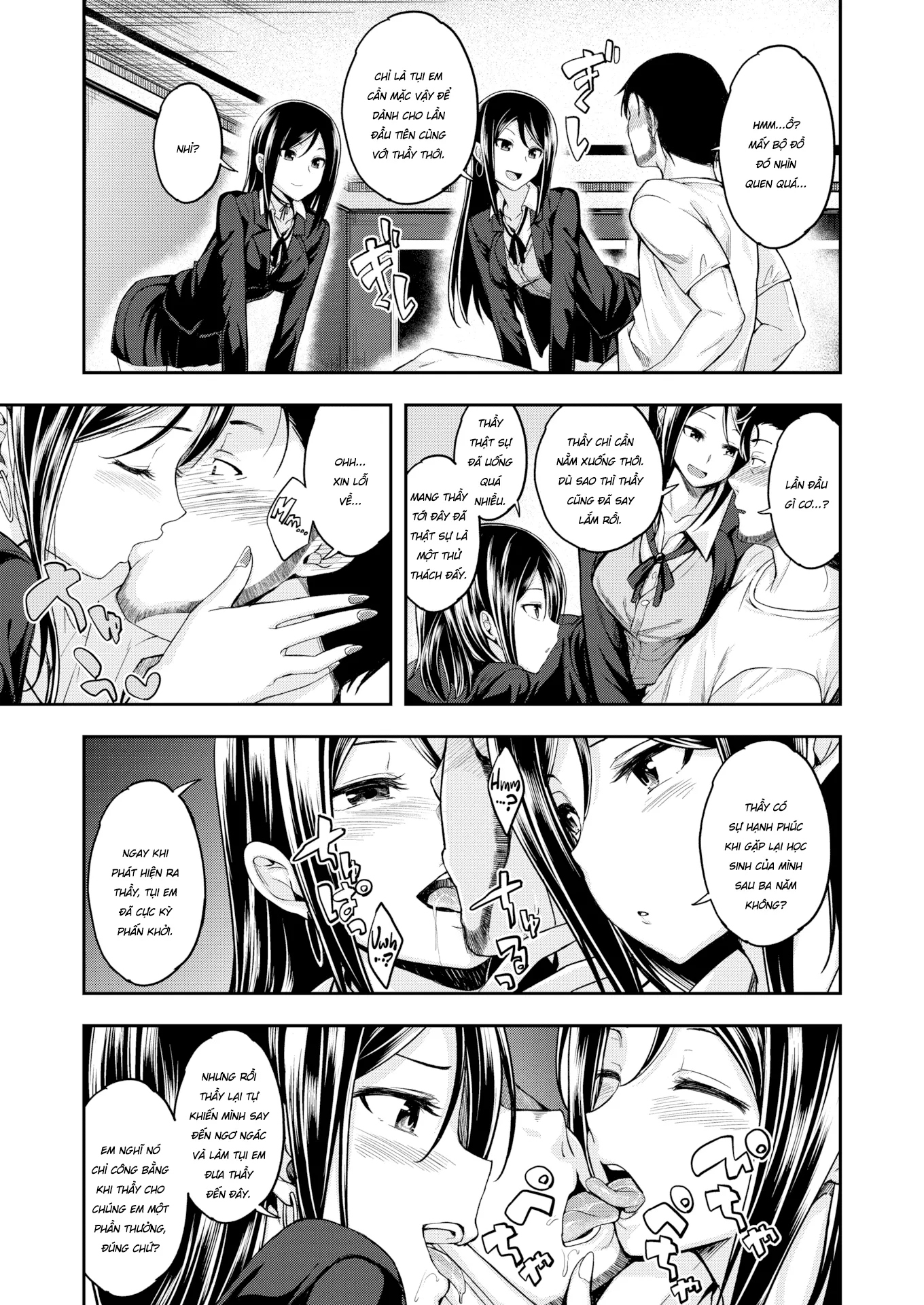 HentaiVN.net - Ảnh 6 - Đụ Hai Em Học Trò Xinh Tươi [Twins Strike!!] - Oneshot