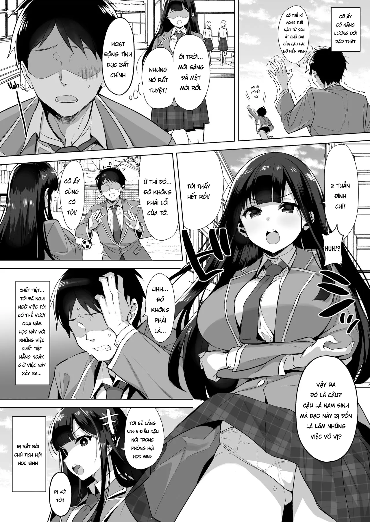 HentaiVN.net - Ảnh 14 - con cặc may mắn [Gyouretsu no Dekiru Chinpo] - Chap 1