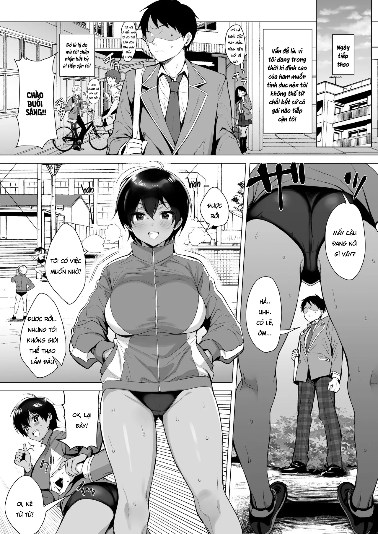 HentaiVN.net - Ảnh 8 - con cặc may mắn [Gyouretsu no Dekiru Chinpo] - Chap 1
