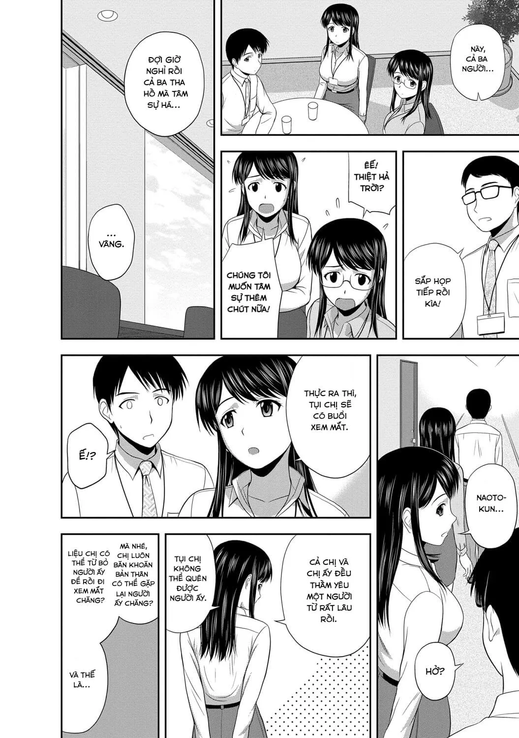 HentaiVN.net - Ảnh 9 - Tiệc Ngủ Qua Đêm Cùng Hai Chị Em Áo Dài [Mild Mint; 大人のお泊り会] - Oneshot