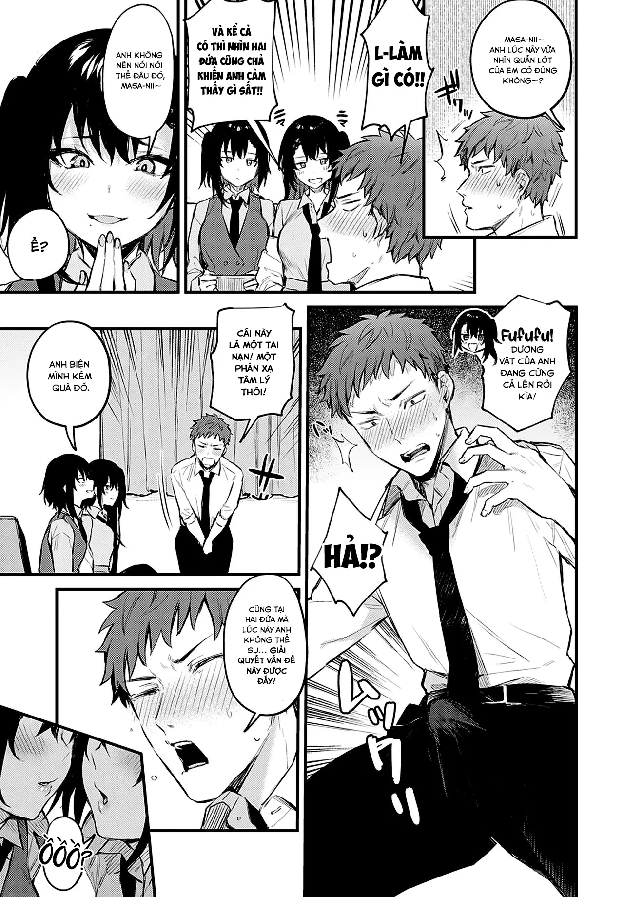 HentaiVN.net - Ảnh 6 - Twins in Heat [Futagomori; ふたご盛り] - Oneshot