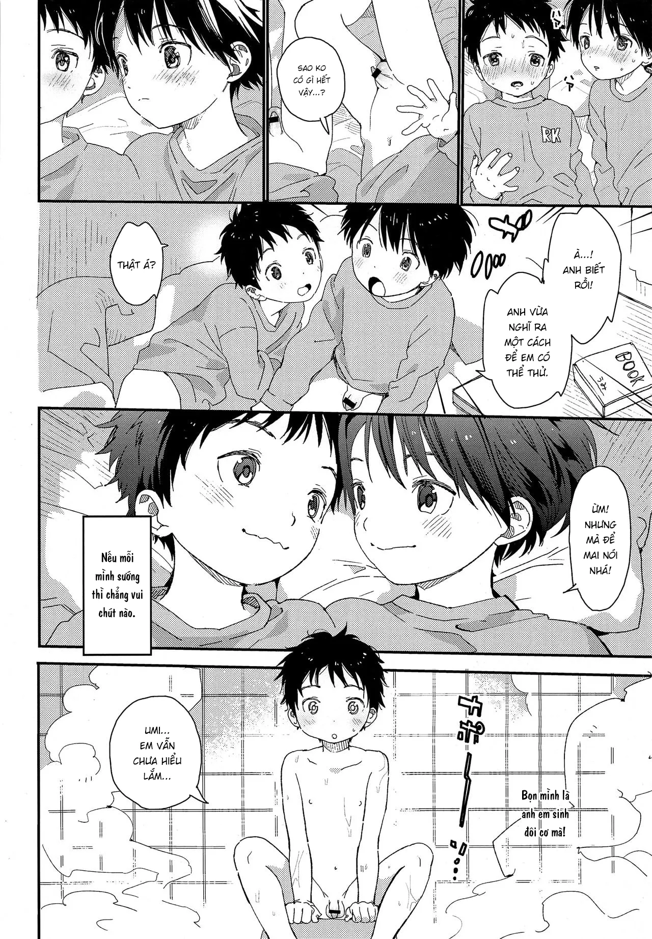 HentaiVN.net - Ảnh 13 - Futago-kun no Seitsuu Jijou [双子くんの精通事情] - 1. Khi còn nhỏ.