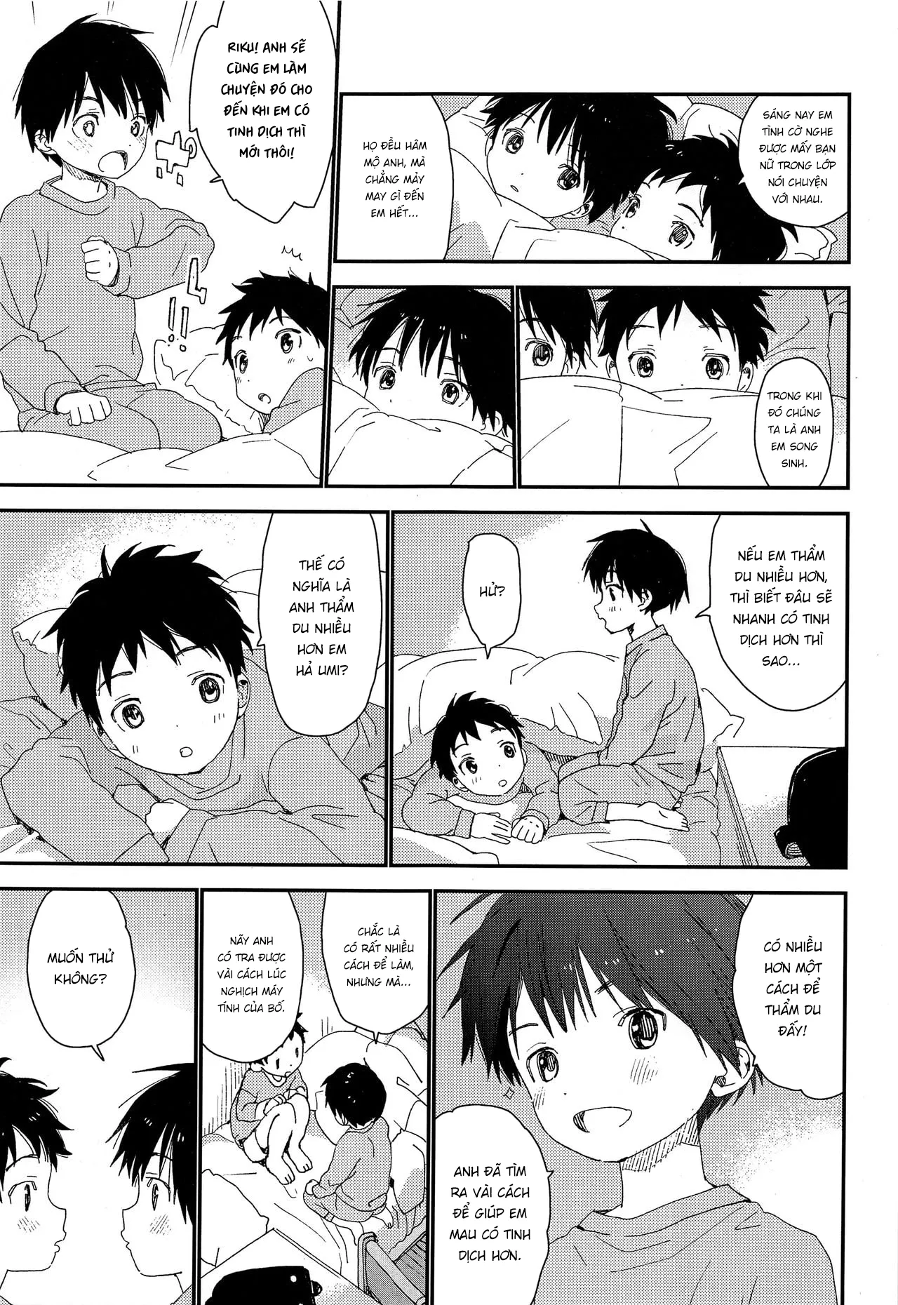 HentaiVN.net - Ảnh 24 - Futago-kun no Seitsuu Jijou [双子くんの精通事情] - 1. Khi còn nhỏ.