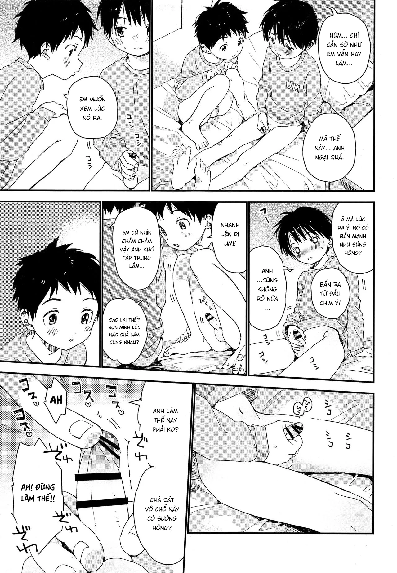 HentaiVN.net - Ảnh 8 - Futago-kun no Seitsuu Jijou [双子くんの精通事情] - 1. Khi còn nhỏ.