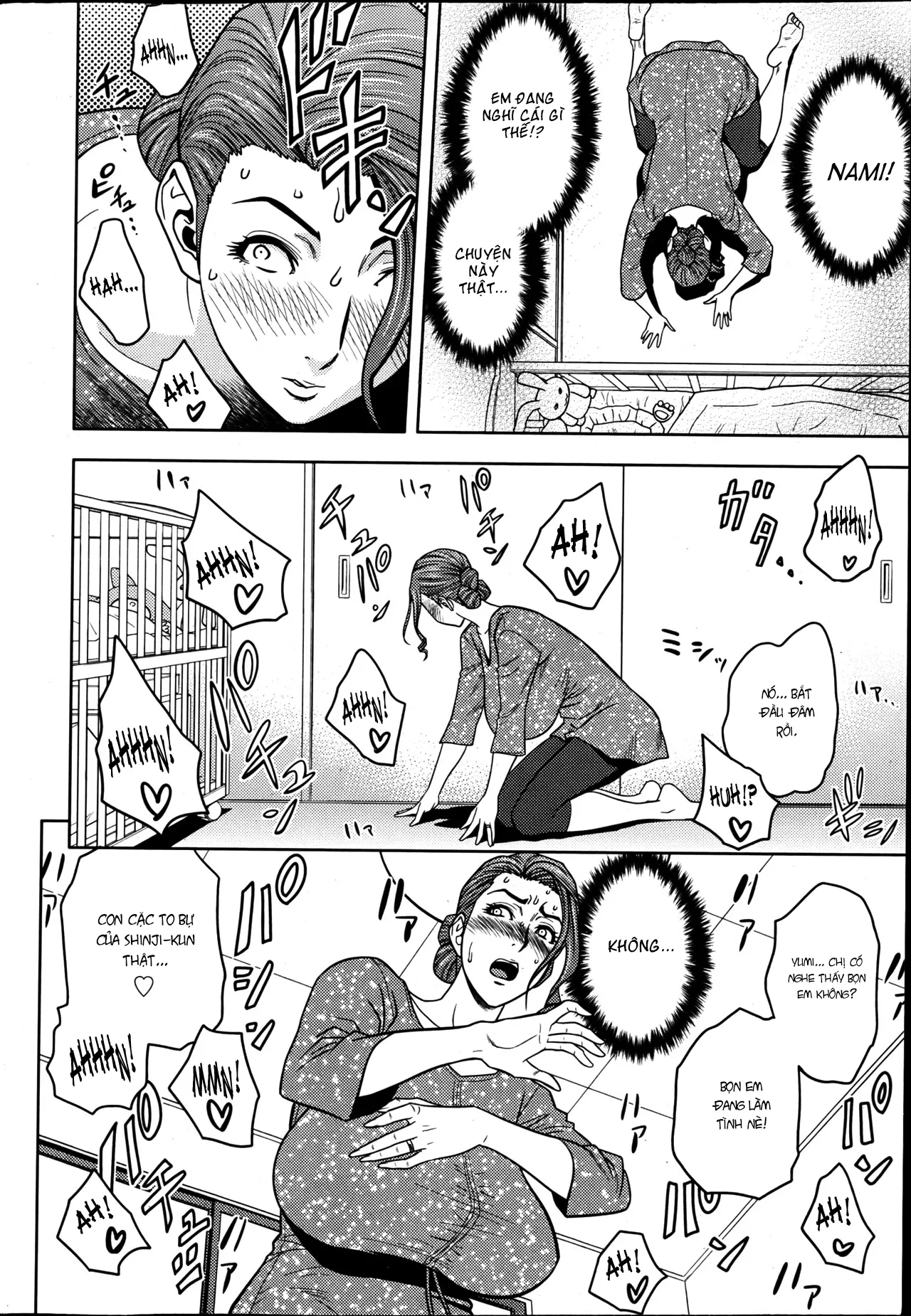 HentaiVN.net - Ảnh 14 - Lái máy bay song sinh [Twin Milf] - Chap 3 - Dụ dỗ
