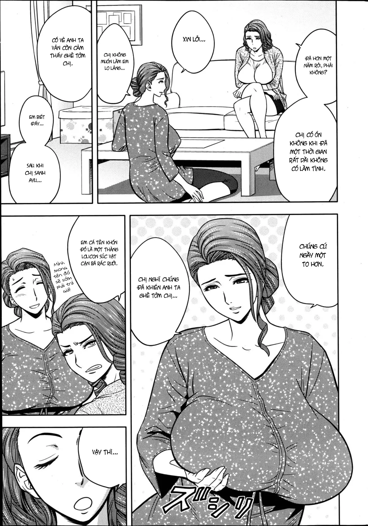 HentaiVN.net - Ảnh 5 - Lái máy bay song sinh [Twin Milf] - Chap 3 - Dụ dỗ