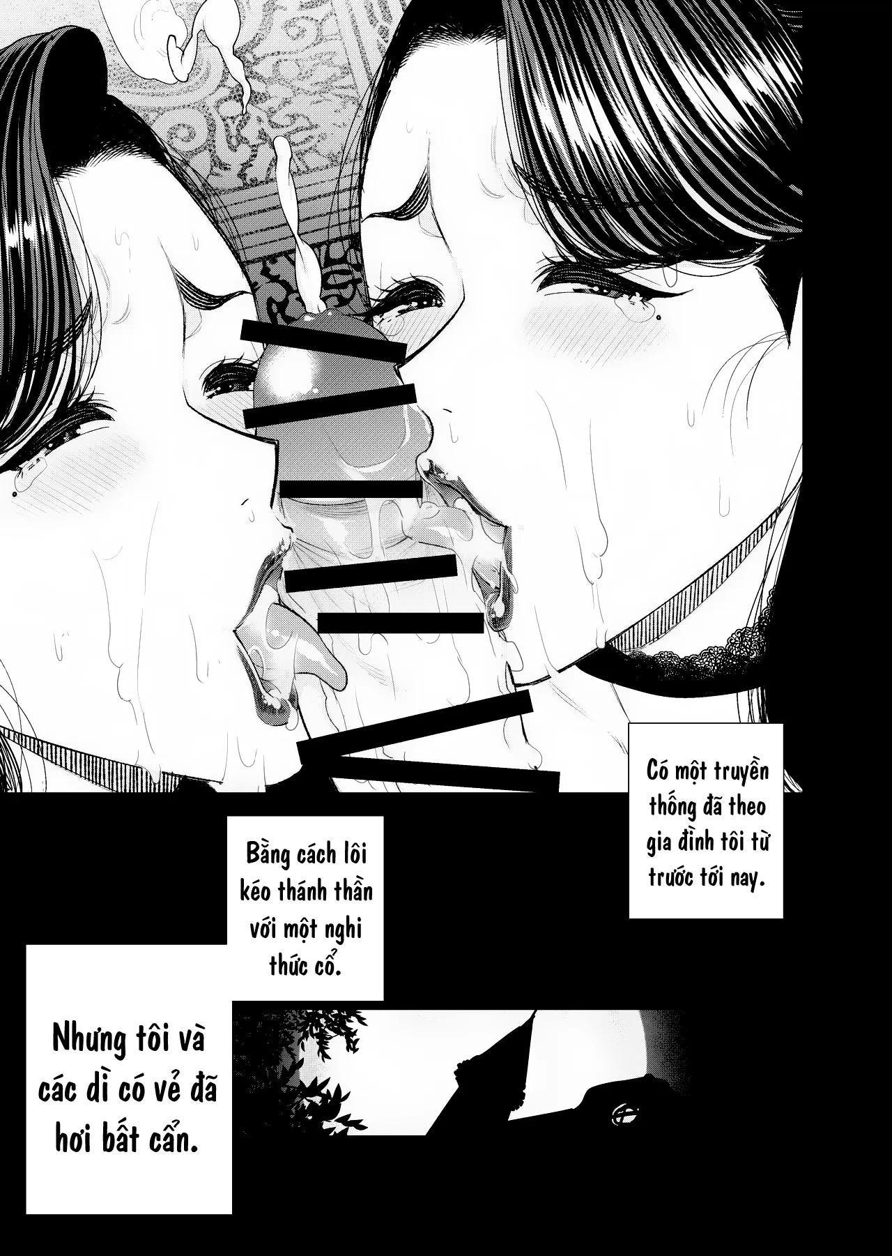 HentaiVN.net - Ảnh 15 - Nghi thức dâm dục cùng với hai người dì sinh đôi [Inshikan ~Futago Jukujo to Himerareta Gishiki~; 淫祠館～双子熟女と秘められた儀式～] - Oneshot