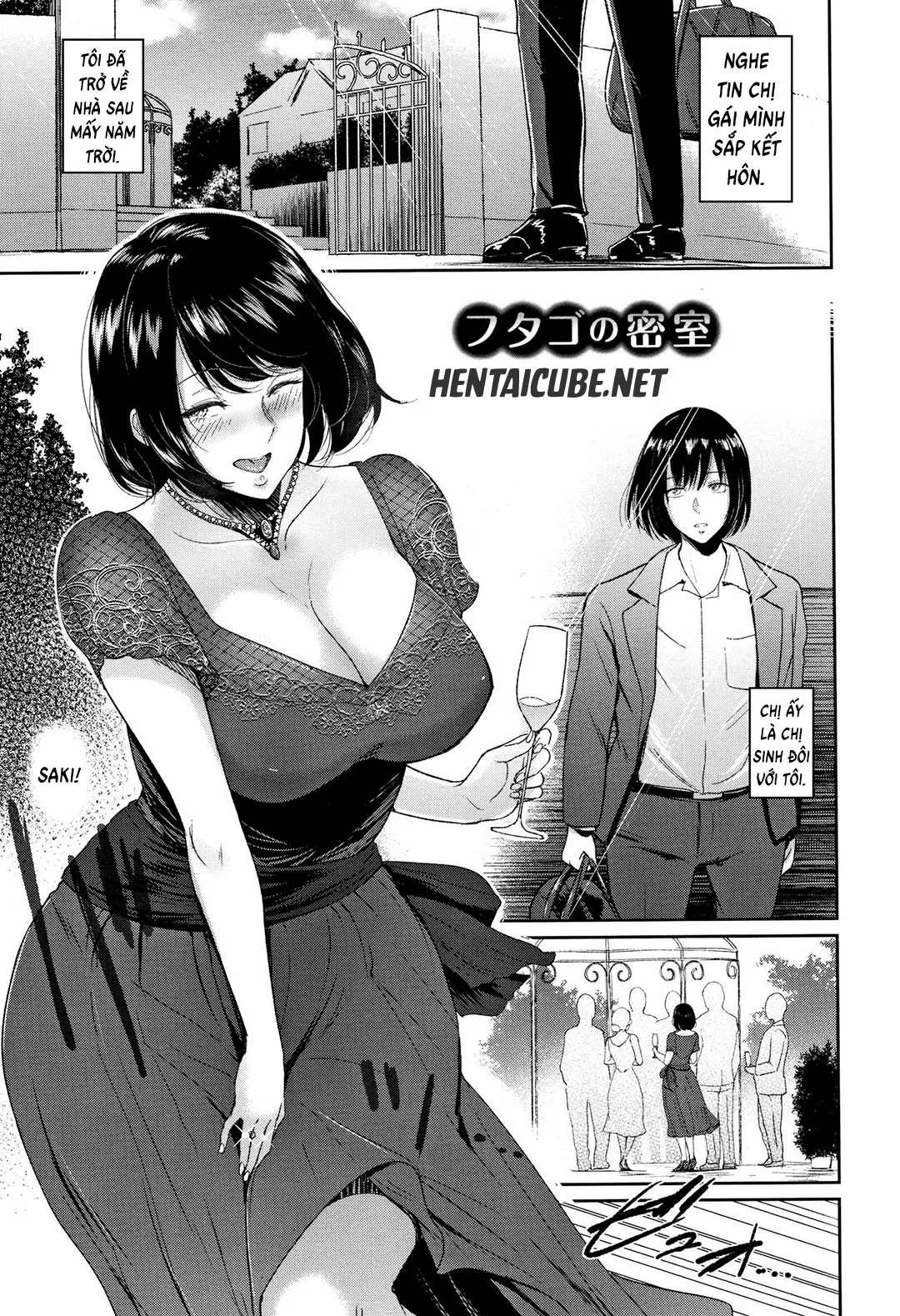 HentaiVN.net - Ảnh 4 - Chị gái sinh đôi sắp kết hôn [Futago No Misshitsu; Twins' Secret Room] - Oneshot