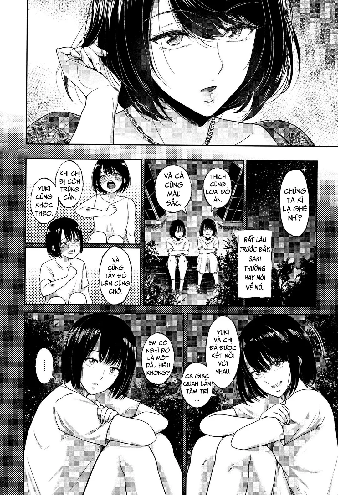 HentaiVN.net - Ảnh 5 - Chị gái sinh đôi sắp kết hôn [Futago No Misshitsu; Twins' Secret Room] - Oneshot