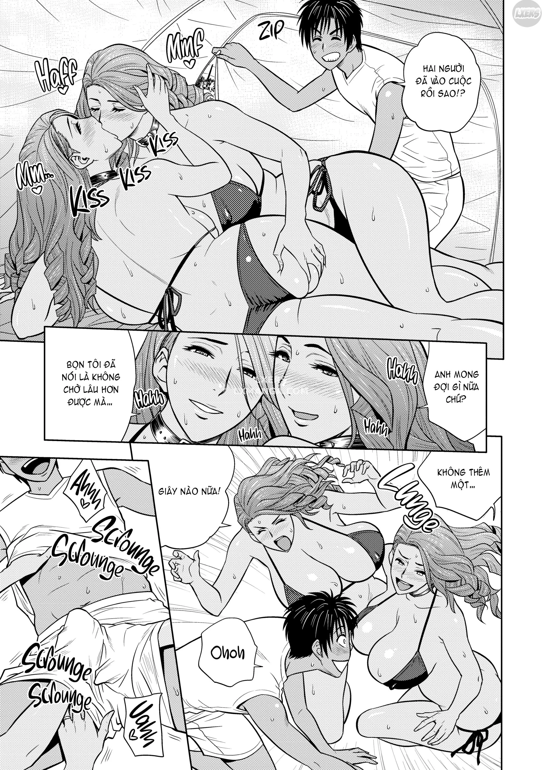 HentaiVN.net - Ảnh 14 - Lái Máy Bay Song Sinh! [Twin MILF] - Chương 16 - Something to Satisfy the Mind & Body | END Vol 2