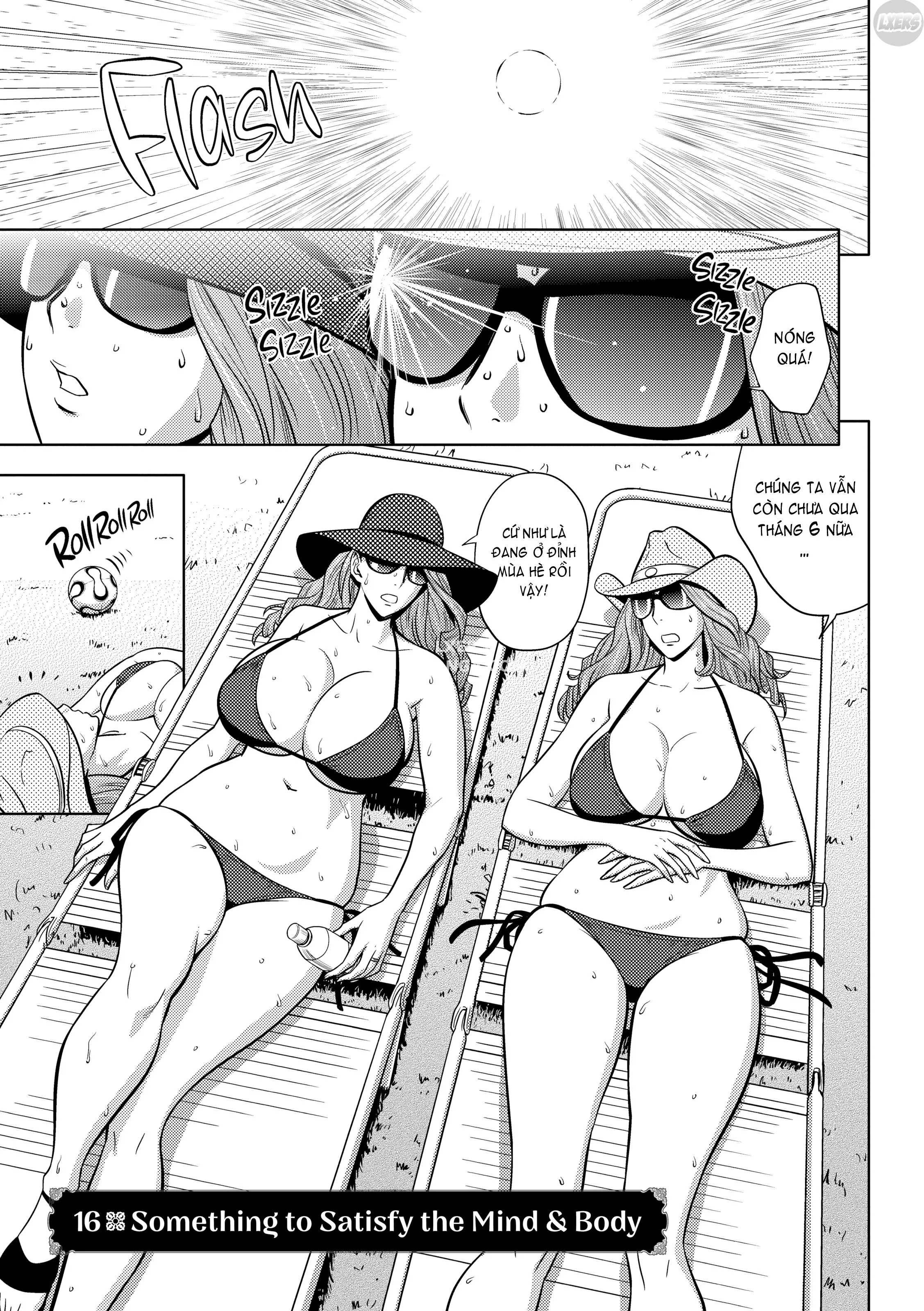 HentaiVN.net - Ảnh 4 - Lái Máy Bay Song Sinh! [Twin MILF] - Chương 16 - Something to Satisfy the Mind & Body | END Vol 2