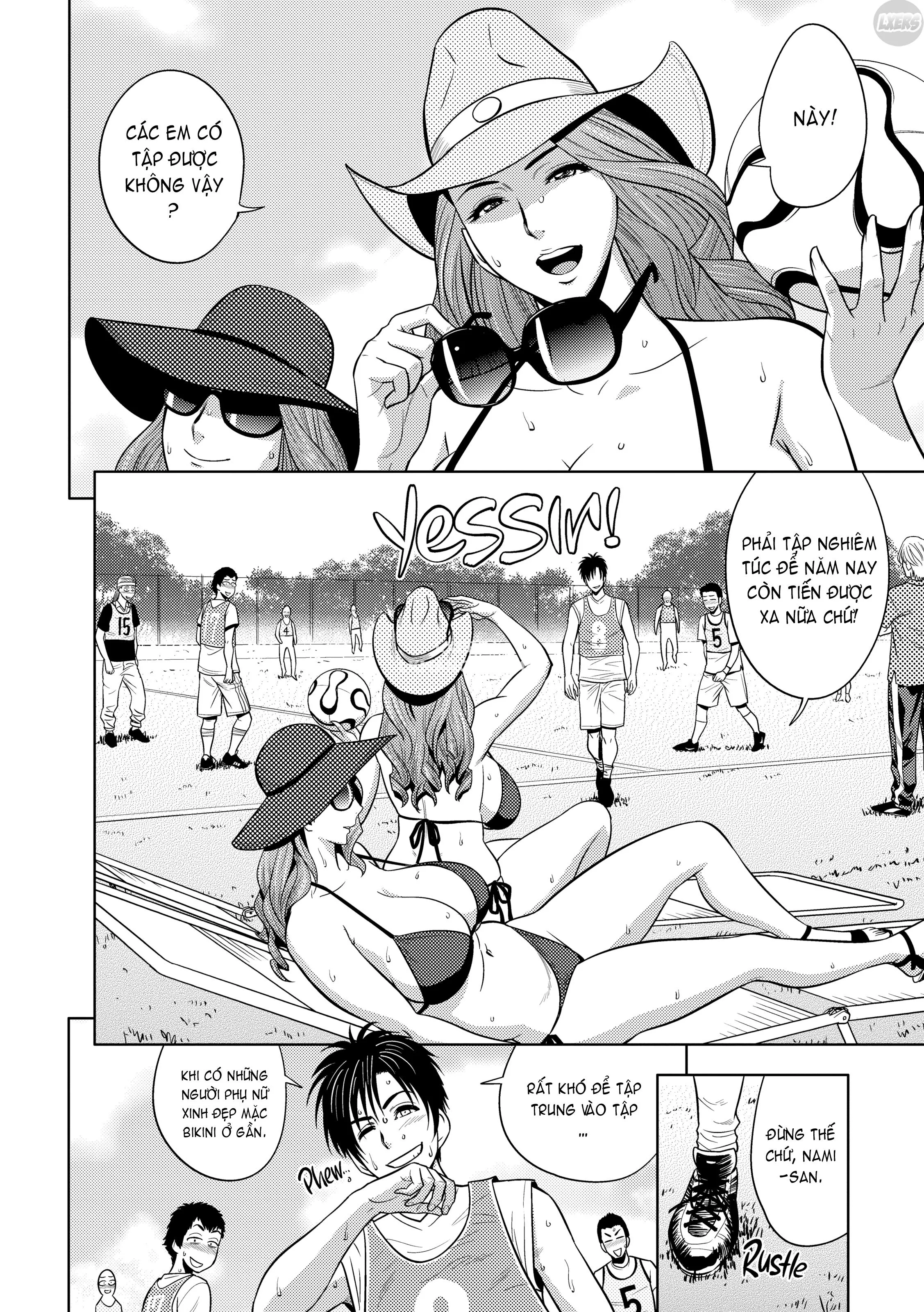 HentaiVN.net - Ảnh 5 - Lái Máy Bay Song Sinh! [Twin MILF] - Chương 16 - Something to Satisfy the Mind & Body | END Vol 2