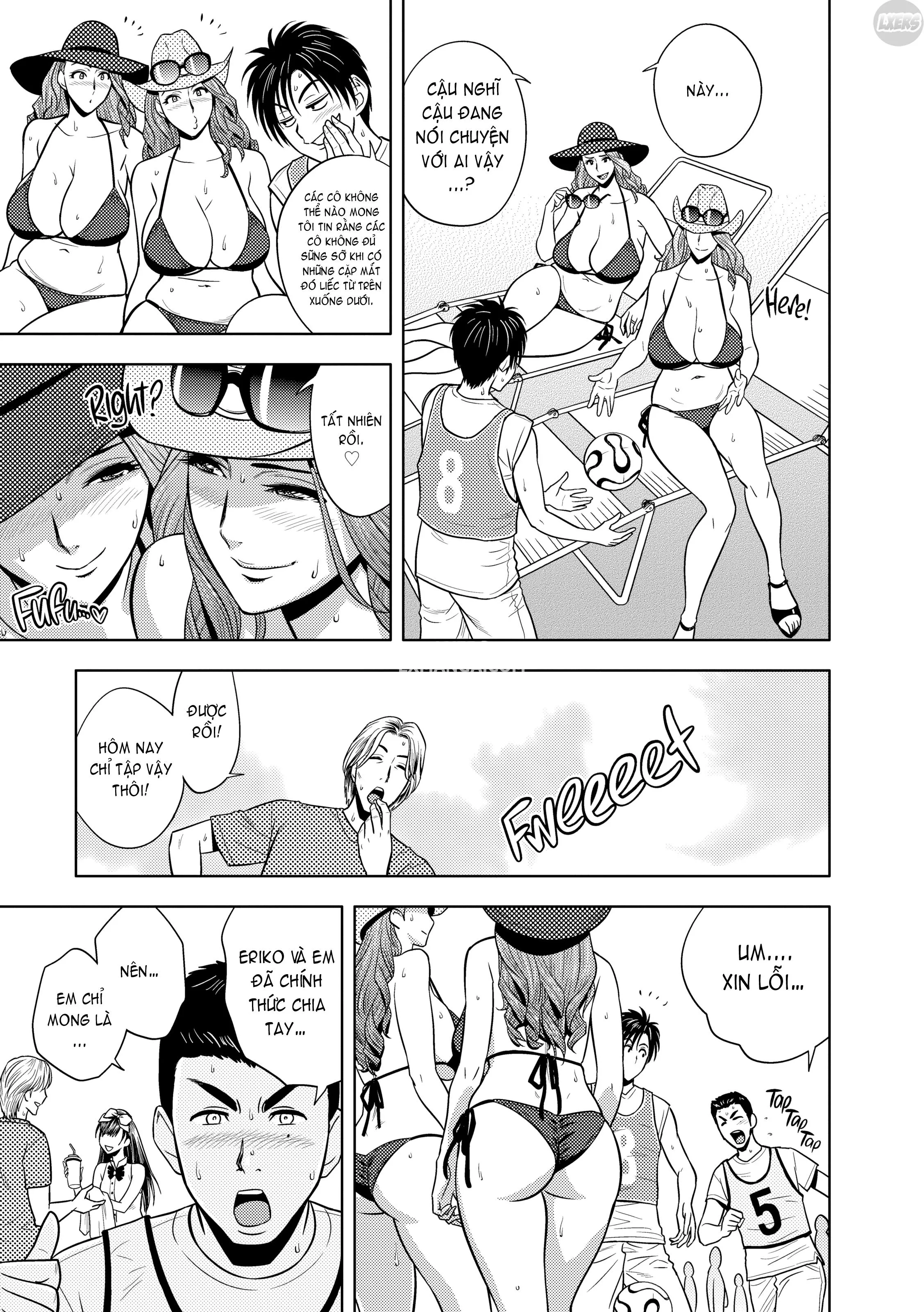 HentaiVN.net - Ảnh 6 - Lái Máy Bay Song Sinh! [Twin MILF] - Chương 16 - Something to Satisfy the Mind & Body | END Vol 2