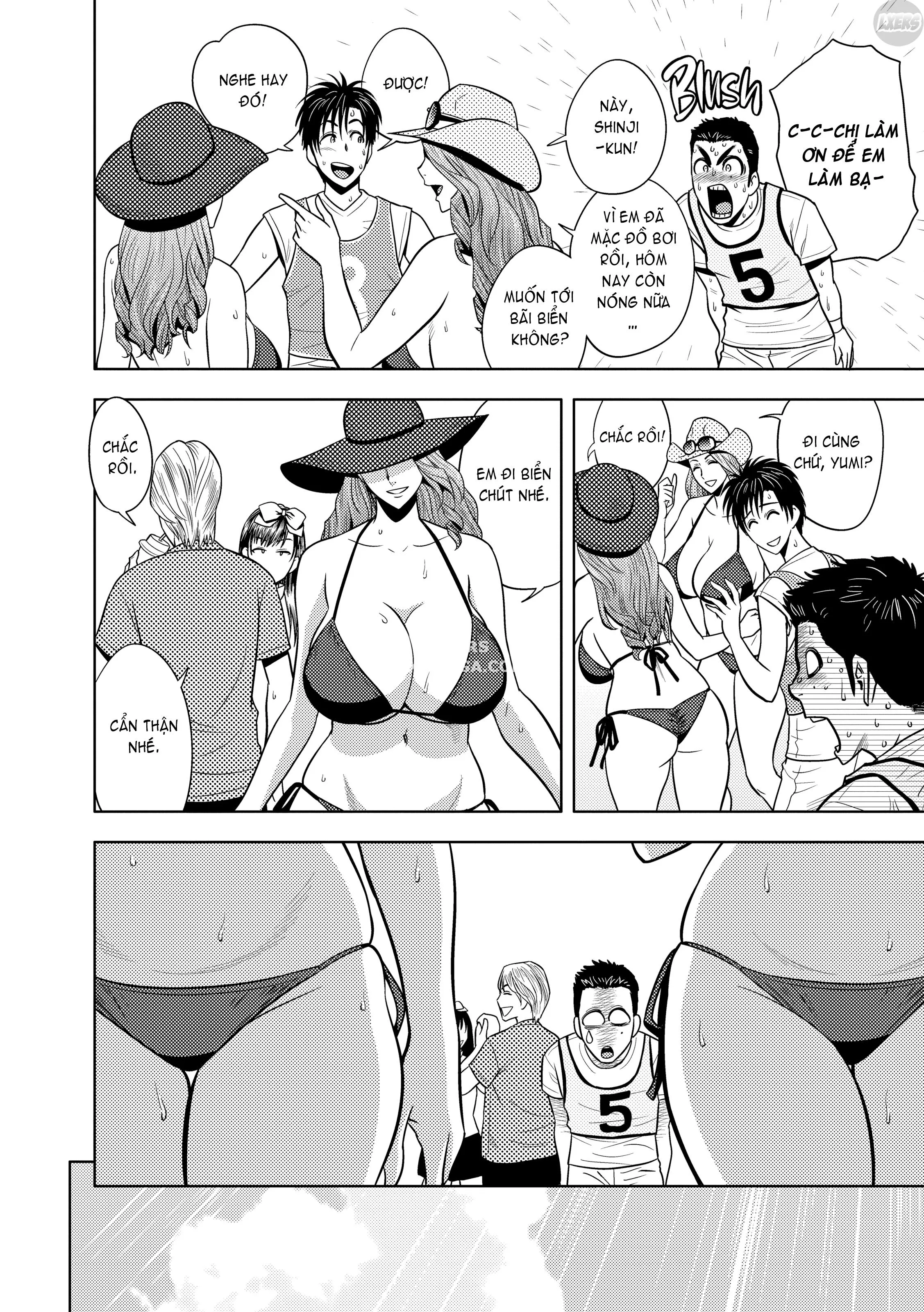 HentaiVN.net - Ảnh 7 - Lái Máy Bay Song Sinh! [Twin MILF] - Chương 16 - Something to Satisfy the Mind & Body | END Vol 2